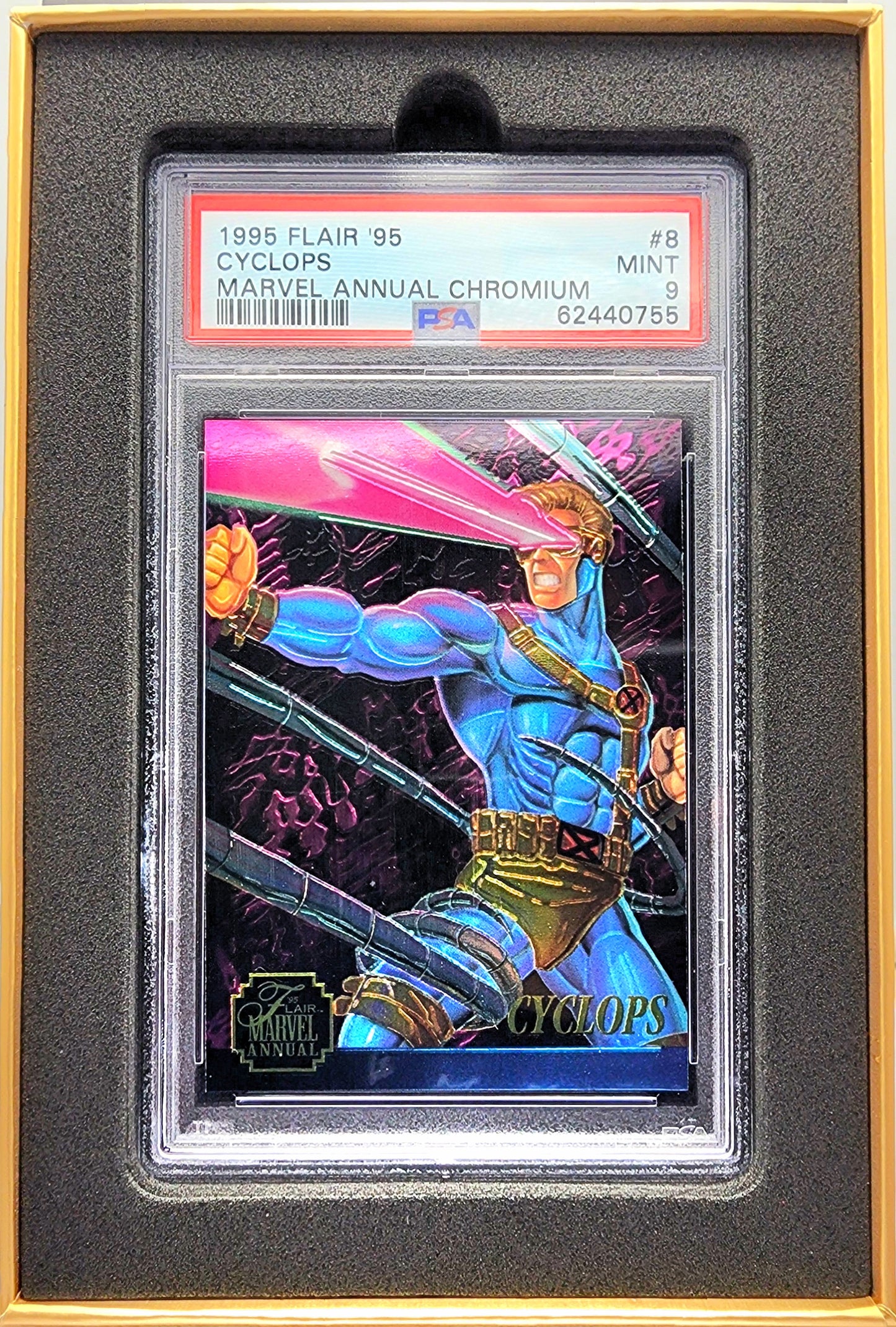 Marvel! 1x Cyclops PSA 9 (Chromium - 1995 Flair)