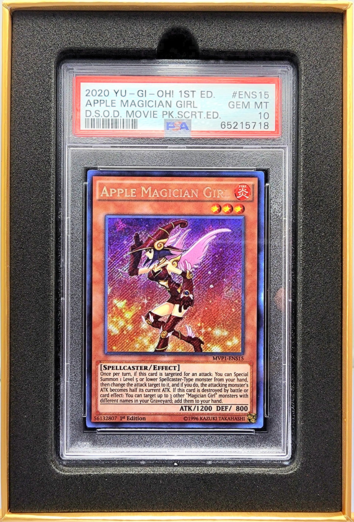 Yugioh! 1x Apple Magician Girl PSA 10 (MVP1 - Secret Rare)