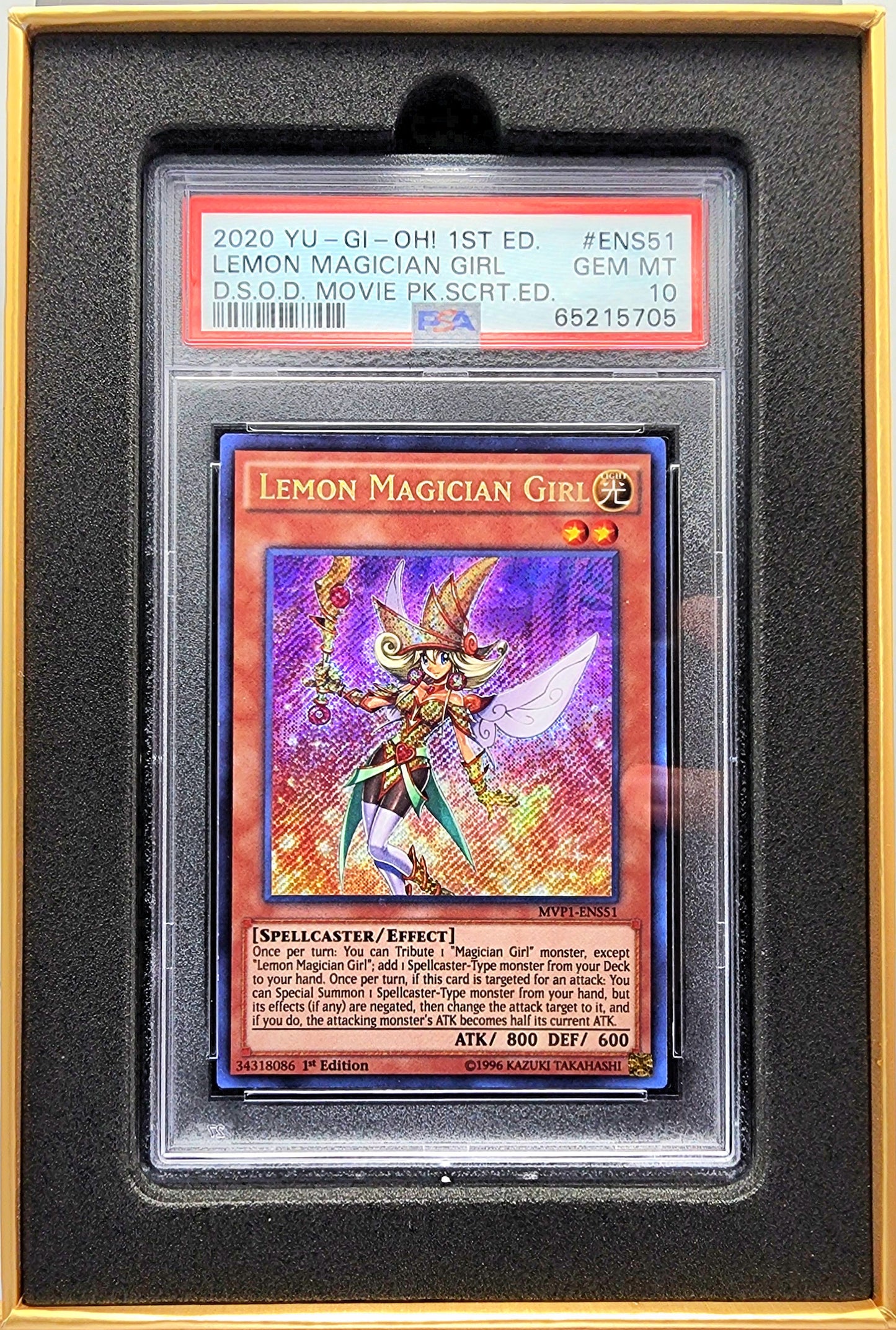 Yugioh! 1x Lemon Magician Girl PSA 10 (MVP1 - Secret Rare)