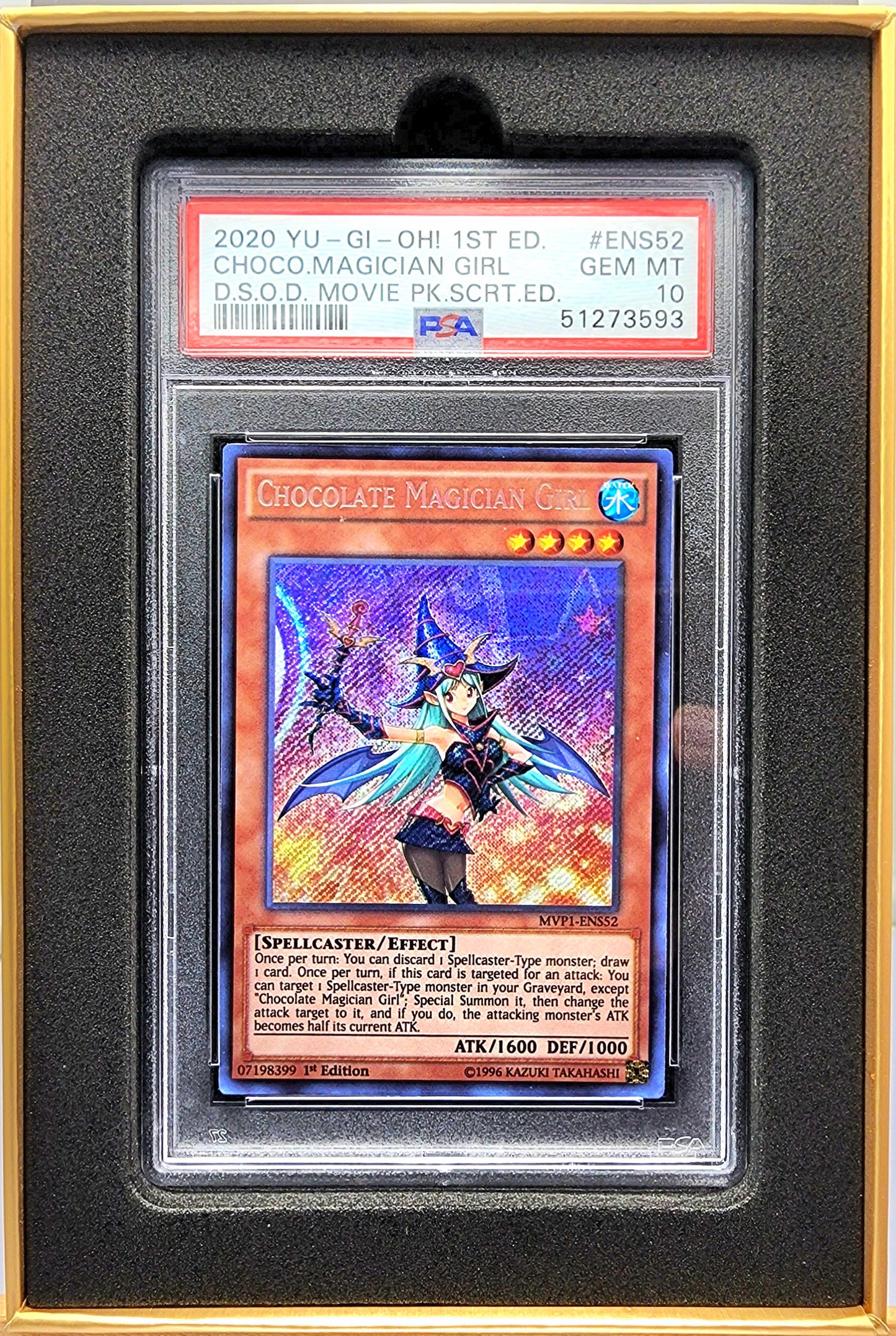 Yugioh! 1x Chocolate Magician Girl PSA 10 (MVP1 - Secret Rare)