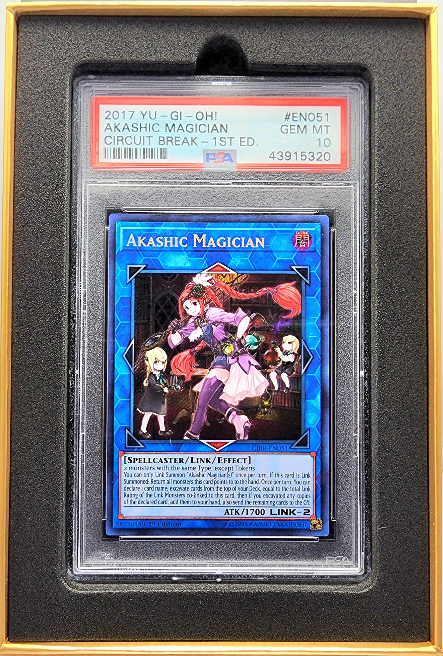 Yugioh! 1x Akashic Magician PSA 10 (CIBR - Secret Rare)