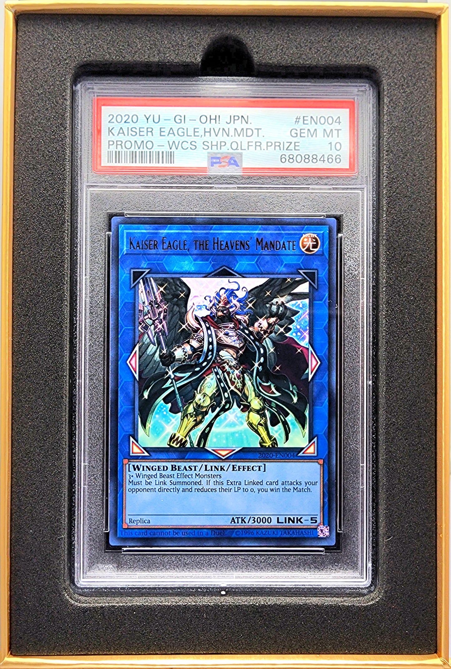 Yugioh! 1x Kaiser Eagle, the Heavens' Mandate PSA 10 (2020-EN004 - Ultra Rare) WCS Qualifier Prize