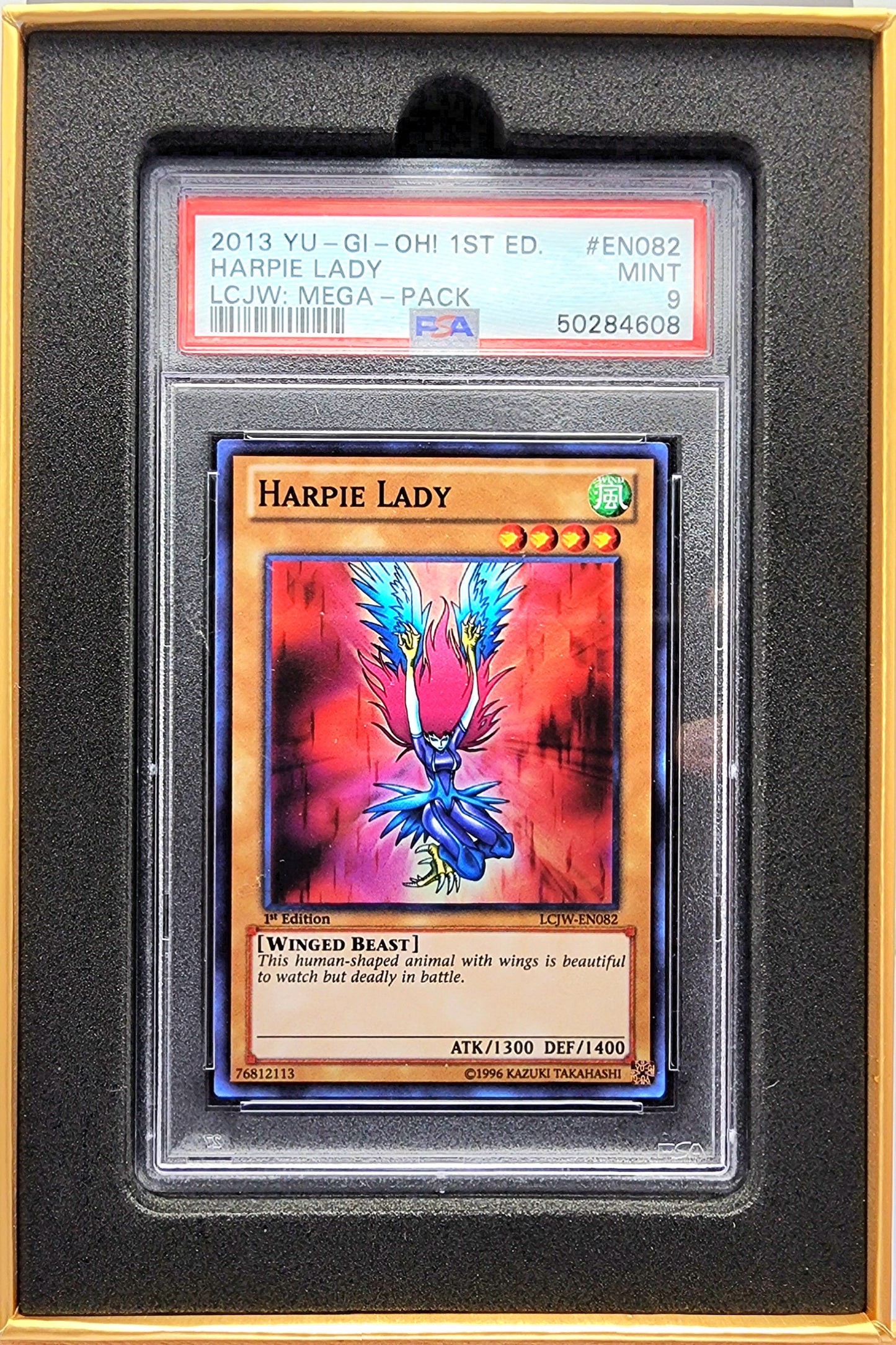 Yugioh! 1x Harpie Lady PSA 9 (LCJW - Super Rare)