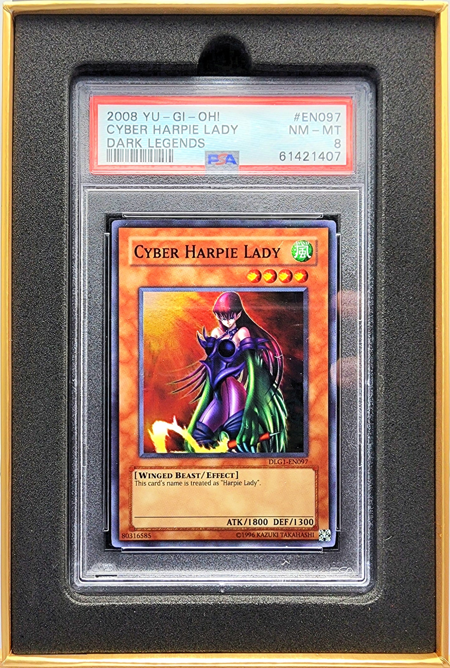 Yugioh! 1x Cyber Harpie Lady PSA 8 (DLG1 - Super Rare)