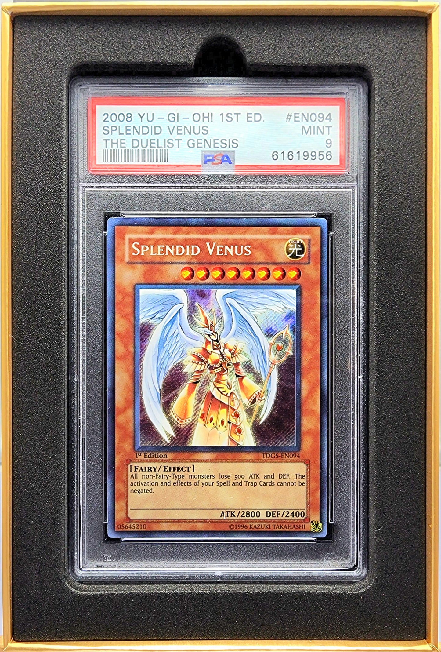 Yugioh! 1x Splendid Venus PSA 9 (TDGS - Secret Rare)