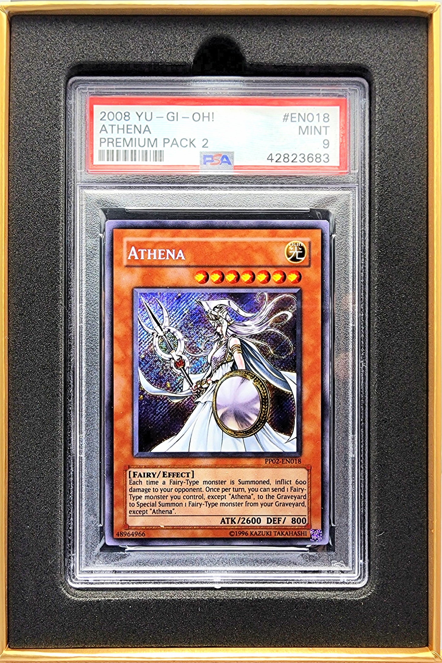 Yugioh! 1x Athena PSA 9 (PP02 - Secret Rare)