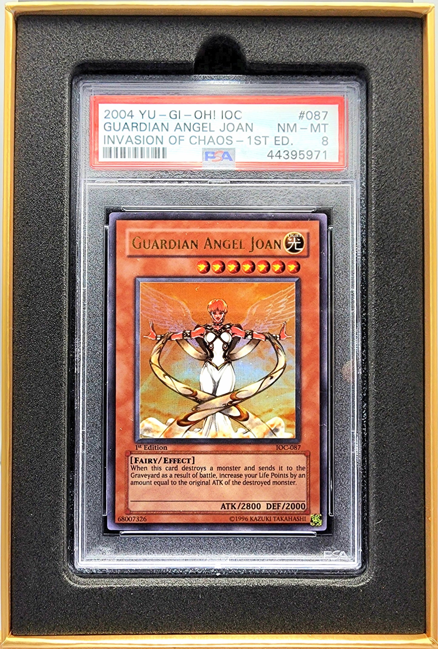 Yugioh! 1x Guardian Angel Joan PSA 8 (IOC - Ultra Rare)