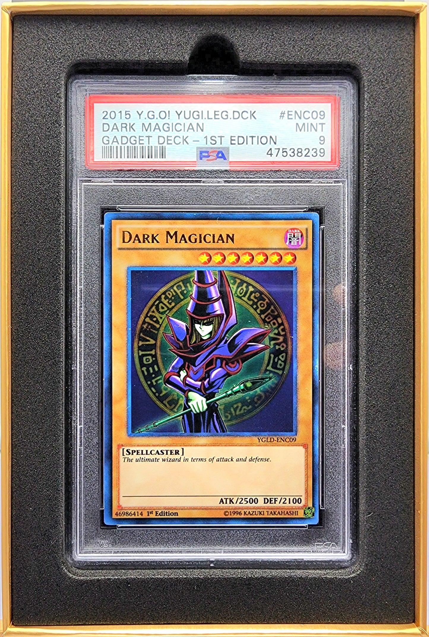 Yugioh! 1x Dark Magician PSA 9 (YGLD - Ultra Rare)