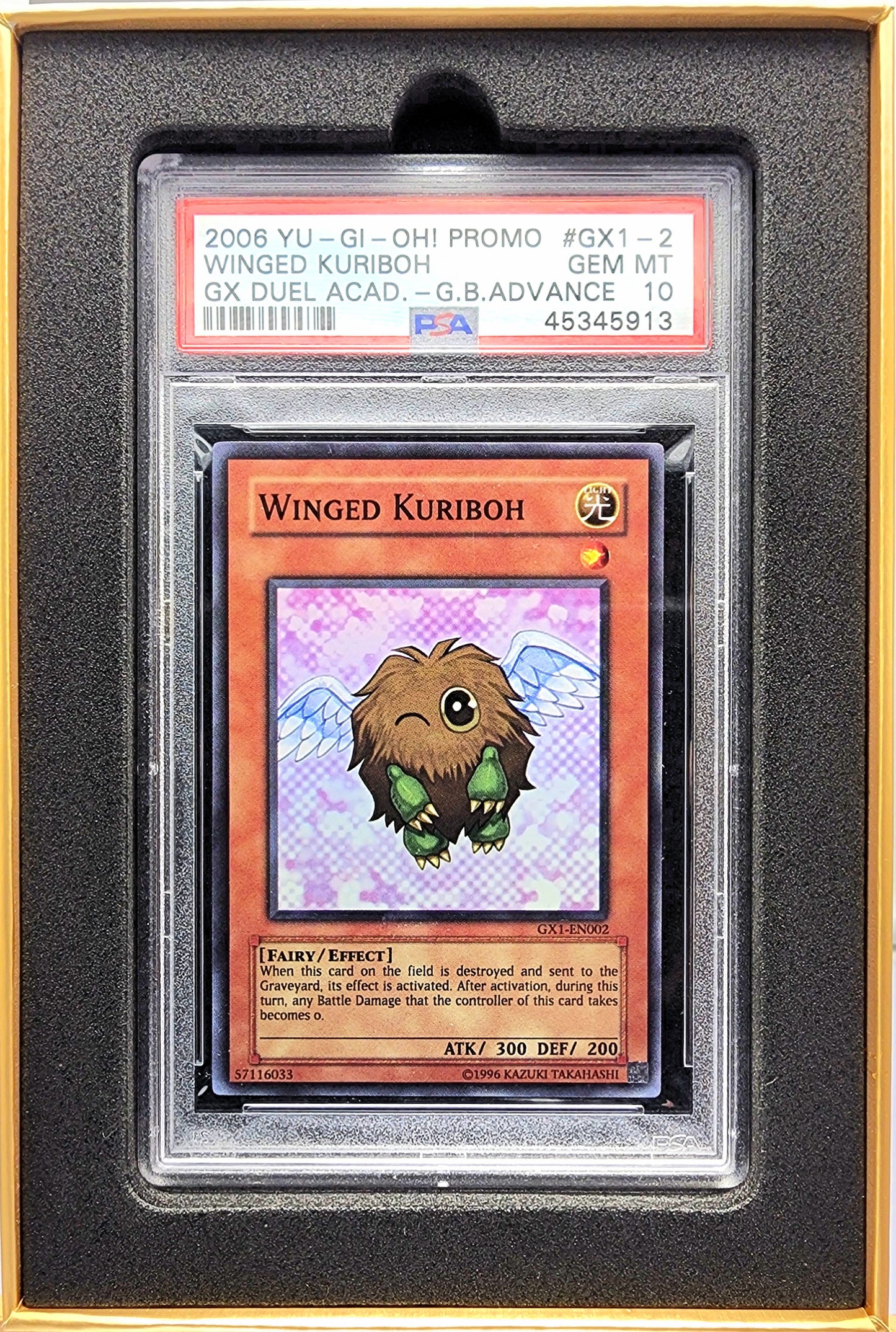 Yugioh! 1x Winged Kuriboh PSA 10 (GX1 - Super Rare)