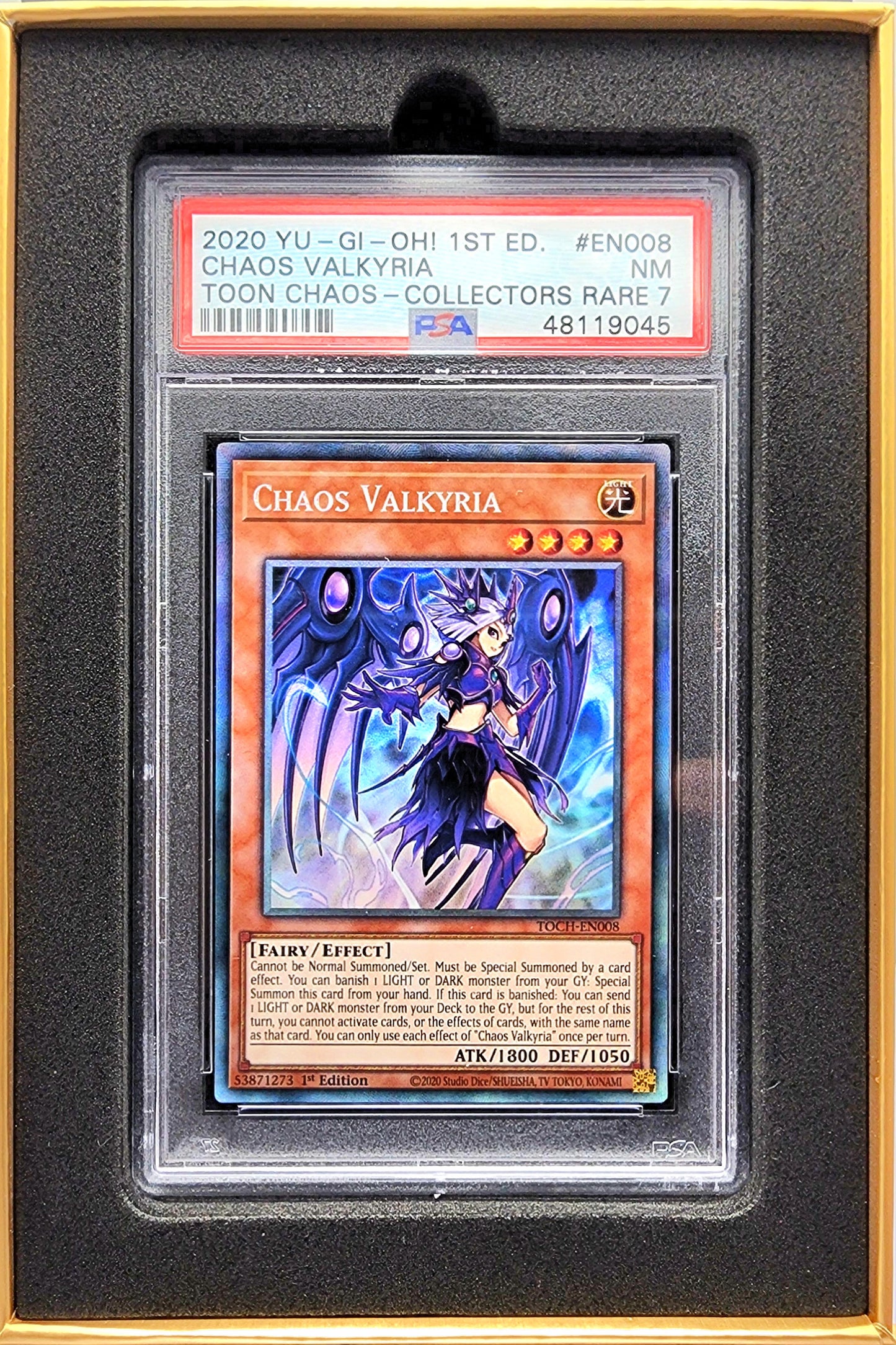 Yugioh! 1x Chaos Valkyria PSA 7 (TOCH - Collectors Rare)