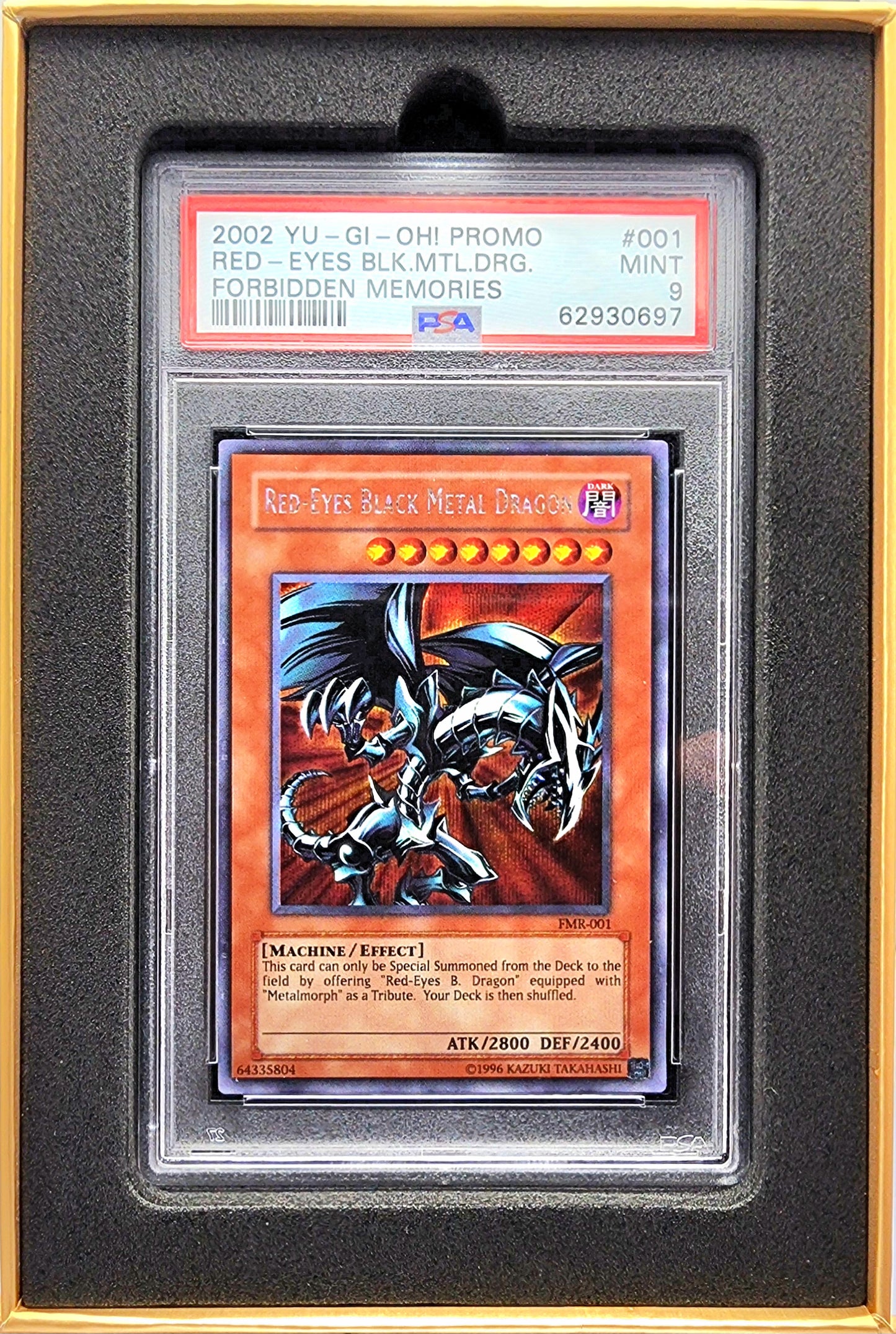 Yugioh! 1x Red-Eyes Black Metal Dragon PSA 9 (FMR - Prismatic Secret Rare)