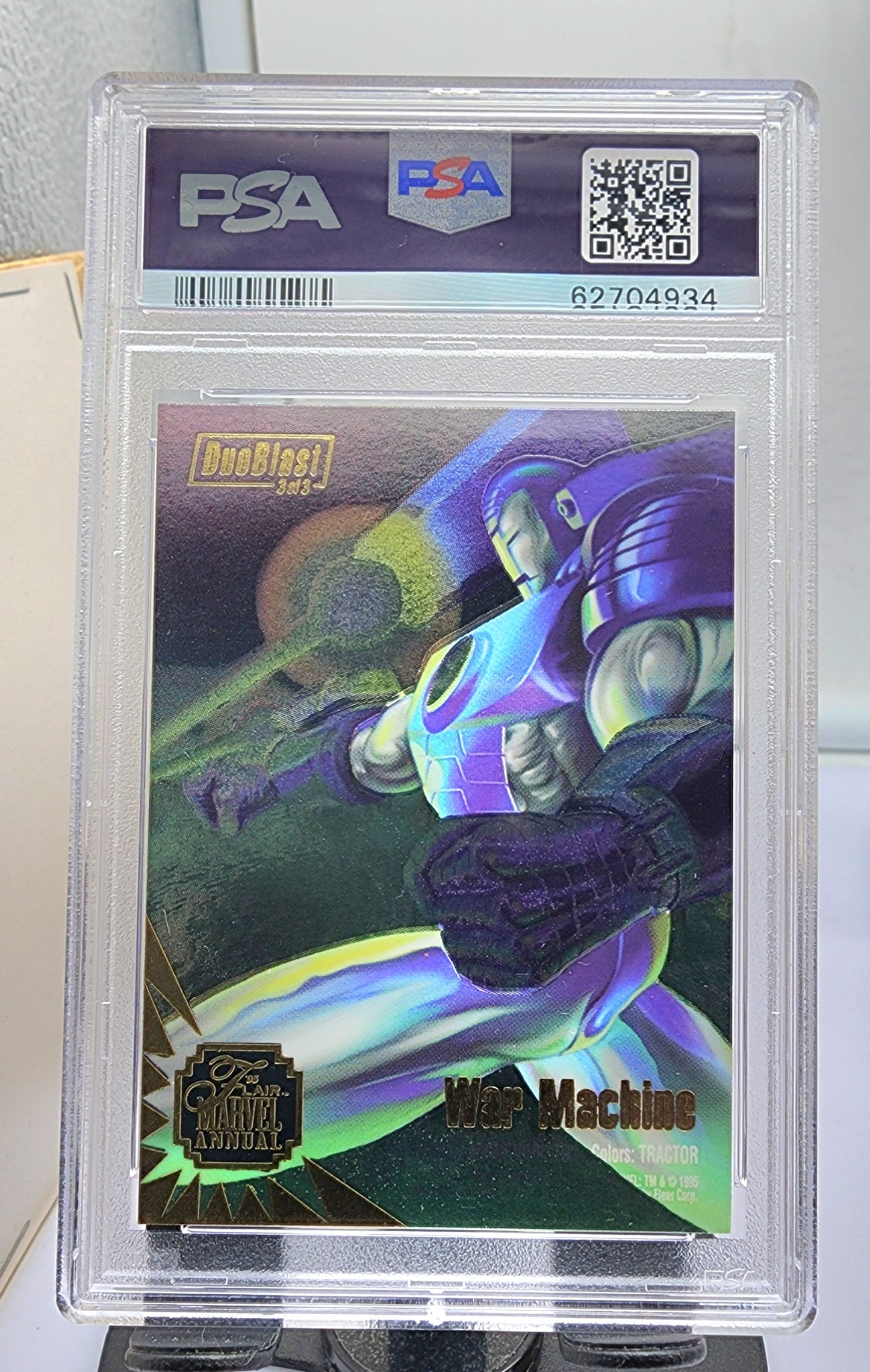 Marvel! 1x Iron Man/War Machine PSA 8 (Duoblast - 1995 Flair)