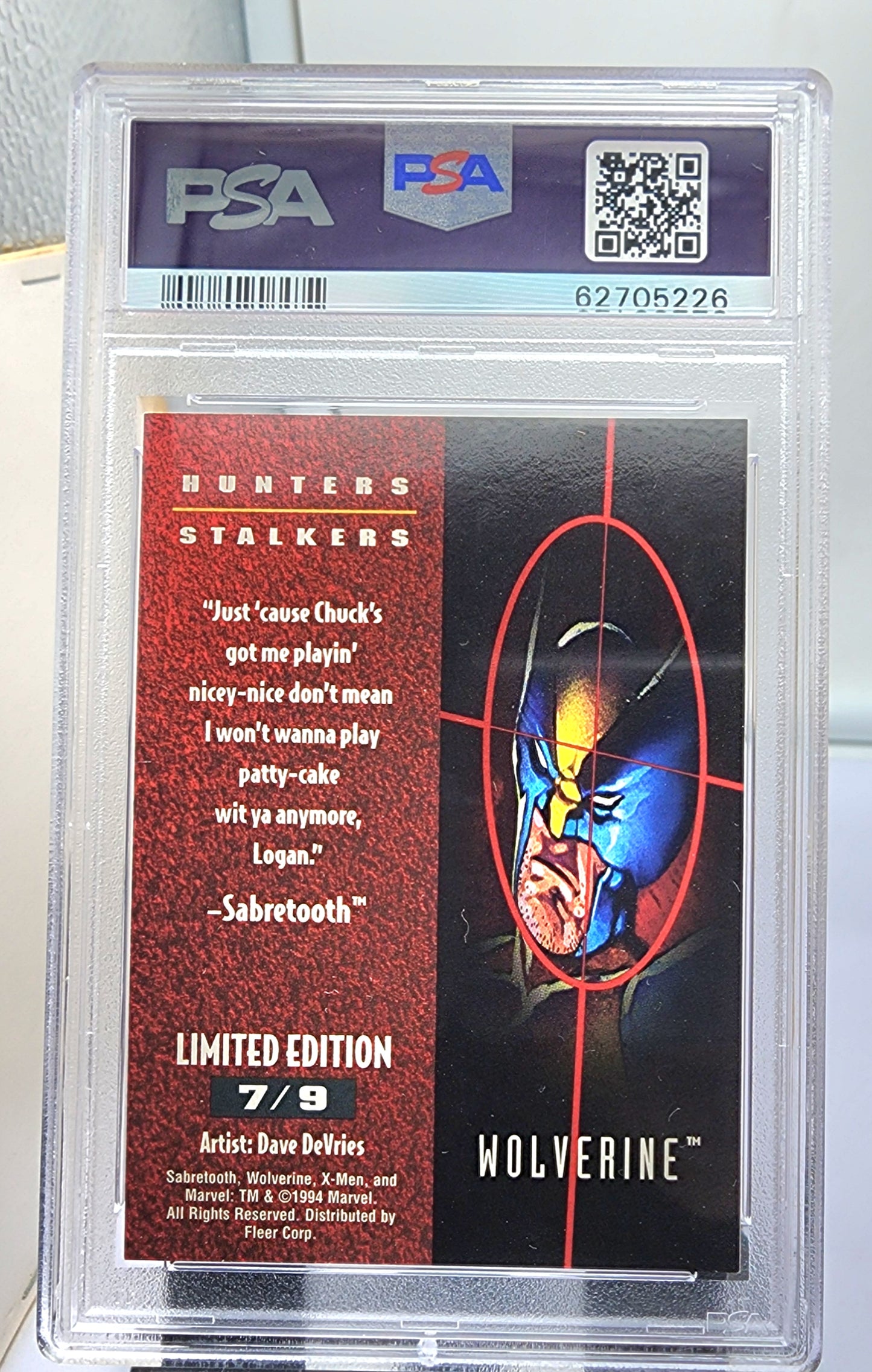 Marvel! 1x Wolverine PSA 7 (Rainbow - 1995 Ultra X-Men)