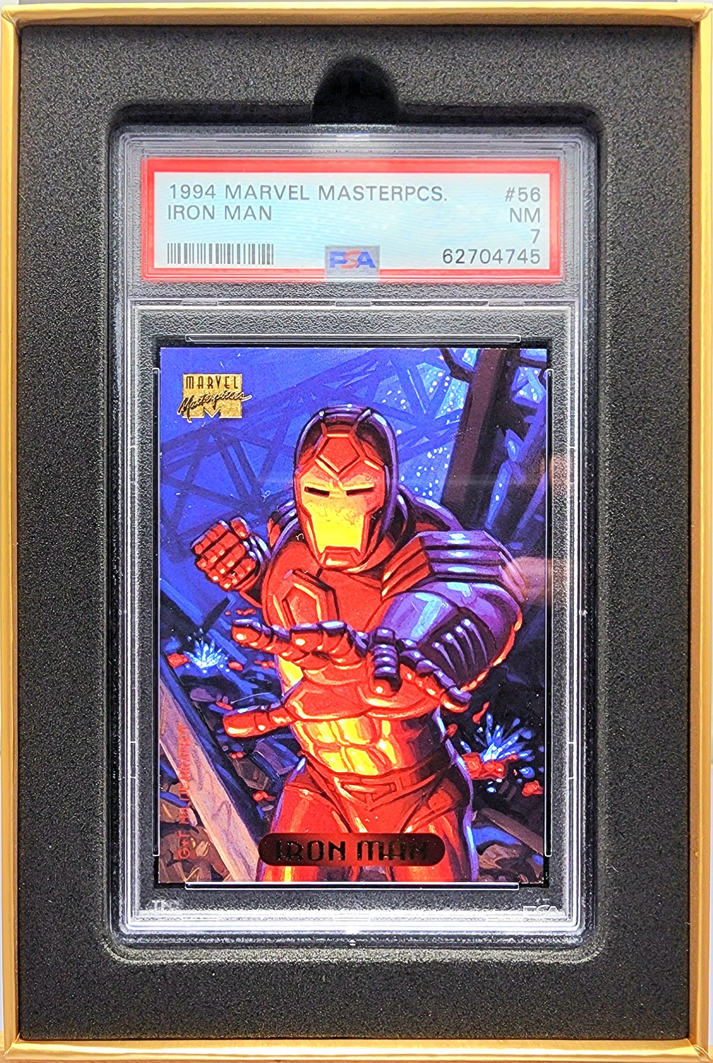 Marvel! 1x Iron Man PSA 7 (Base - 1994 Marvel Masterpieces)