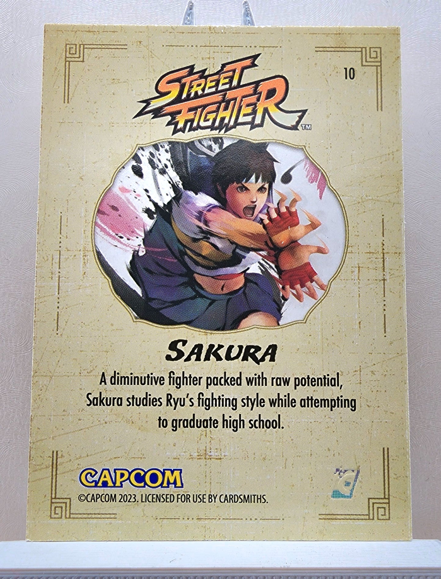 Street Fighter! 1x Sakura - Base (#10 - 2023 Cardsmiths Street Fighter Series One)