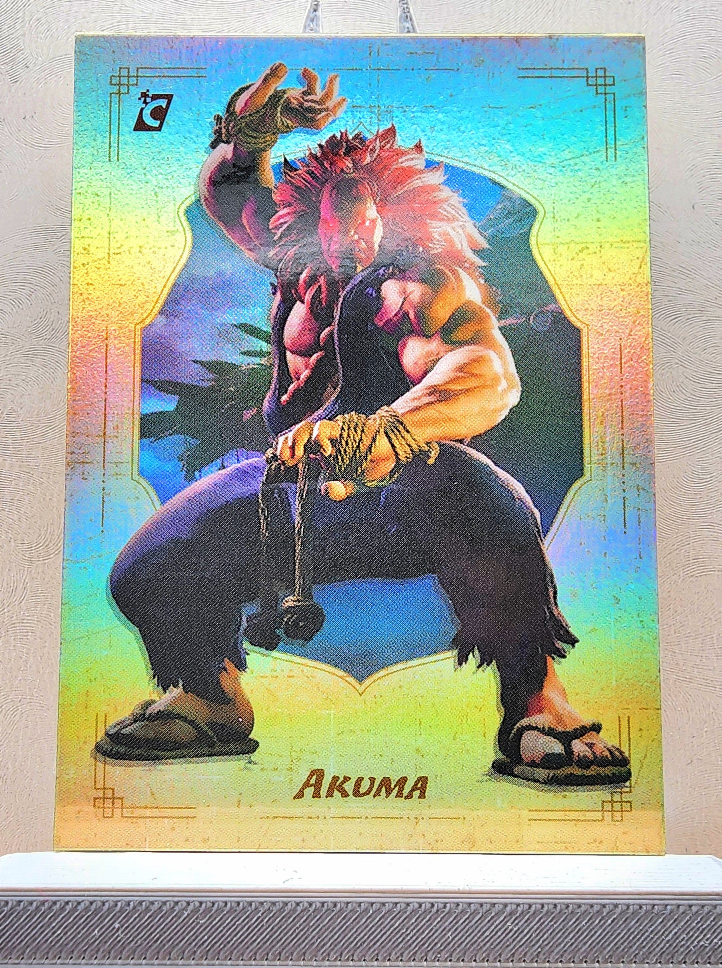 Street Fighter! 1x Akuma - Rainbow Holofoil (#01 - 2023 Cardsmiths Street Fighter Series One)