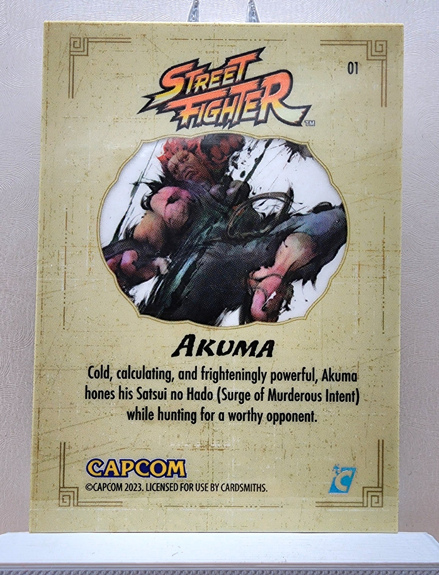 Street Fighter! 1x Akuma - Hyperwave Holofoil (#01 - 2023 Cardsmiths Street Fighter Series One)