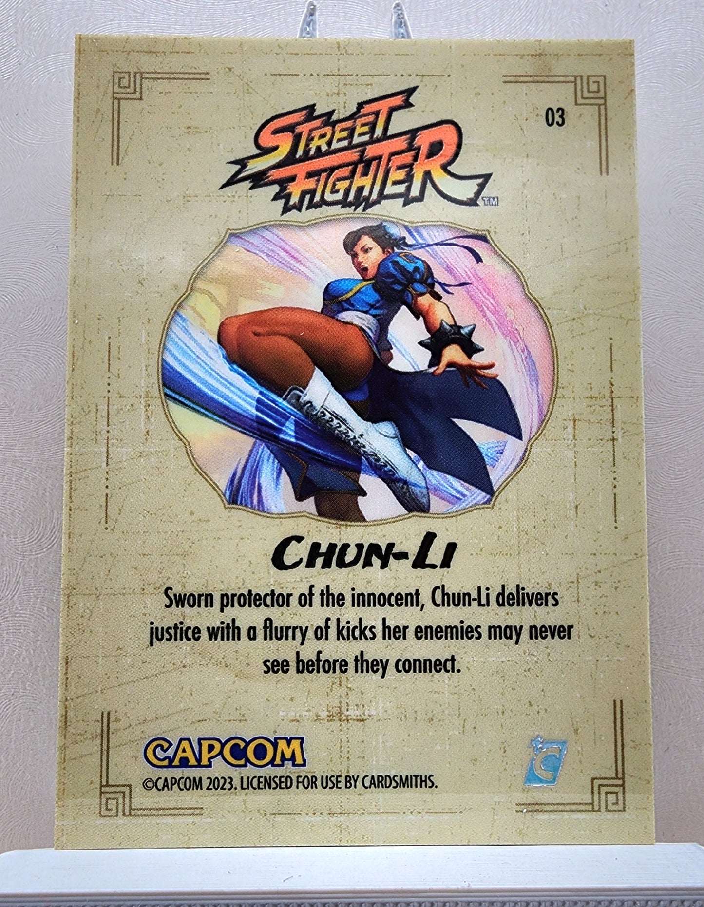 Street Fighter! 1x Chun-Li - Hyperwave Holofoil (#03 - 2023 Cardsmiths Street Fighter Series One)