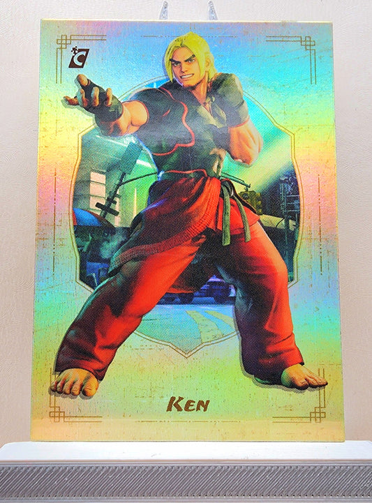 Street Fighter! 1x Ken - Rainbow Holofoil (#04 - 2023 Cardsmiths Street Fighter Series One)