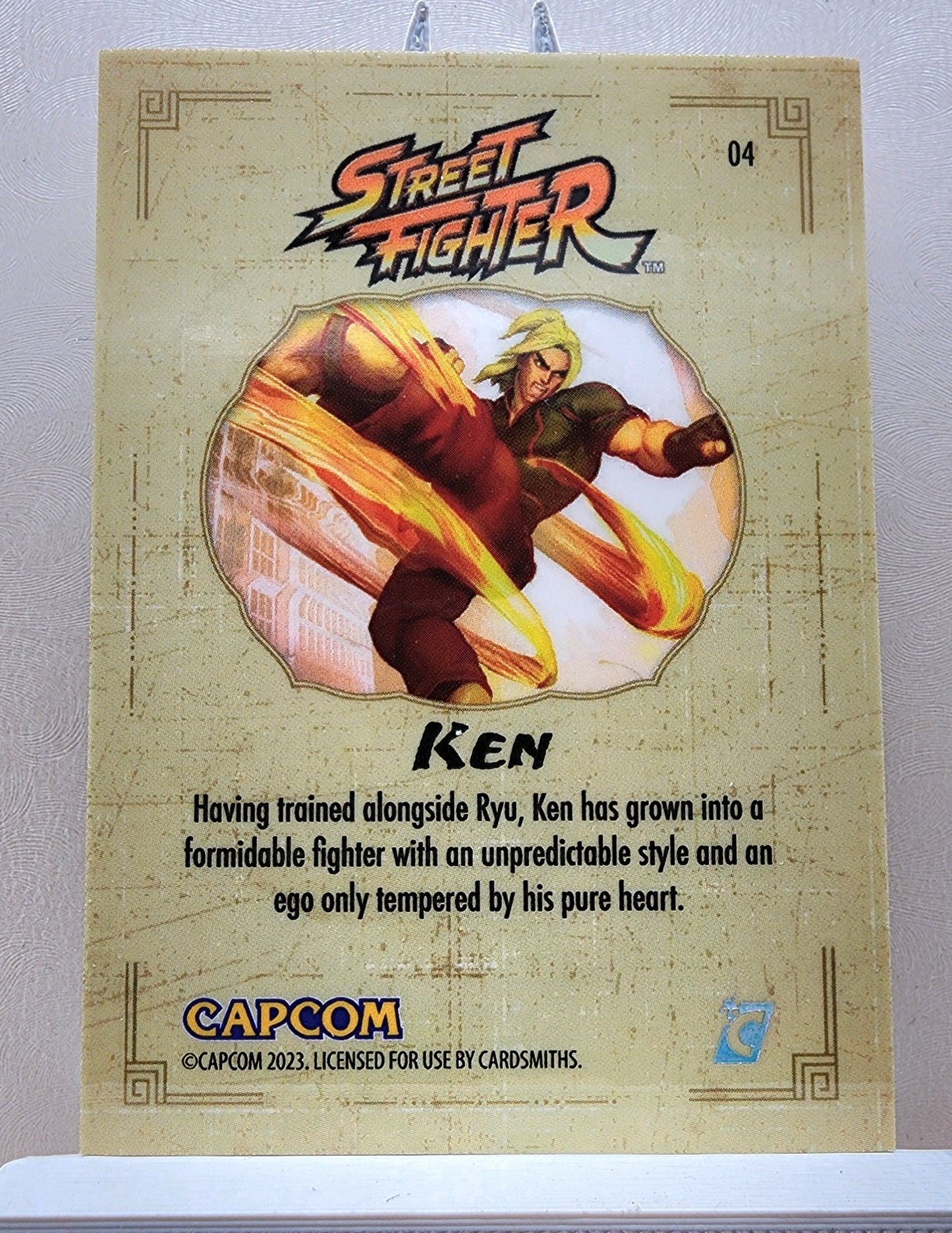 Street Fighter! 1x Ken - Rainbow Holofoil (#04 - 2023 Cardsmiths Street Fighter Series One)