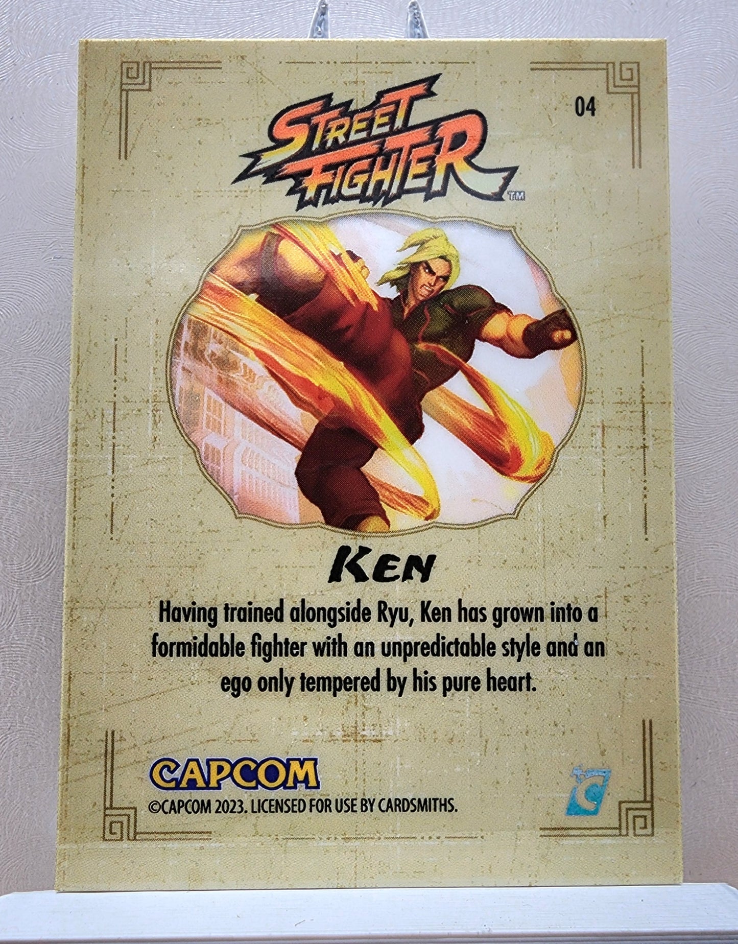 Street Fighter! 1x Ken - Hyperwave Holofoil (#04 - 2023 Cardsmiths Street Fighter Series One)