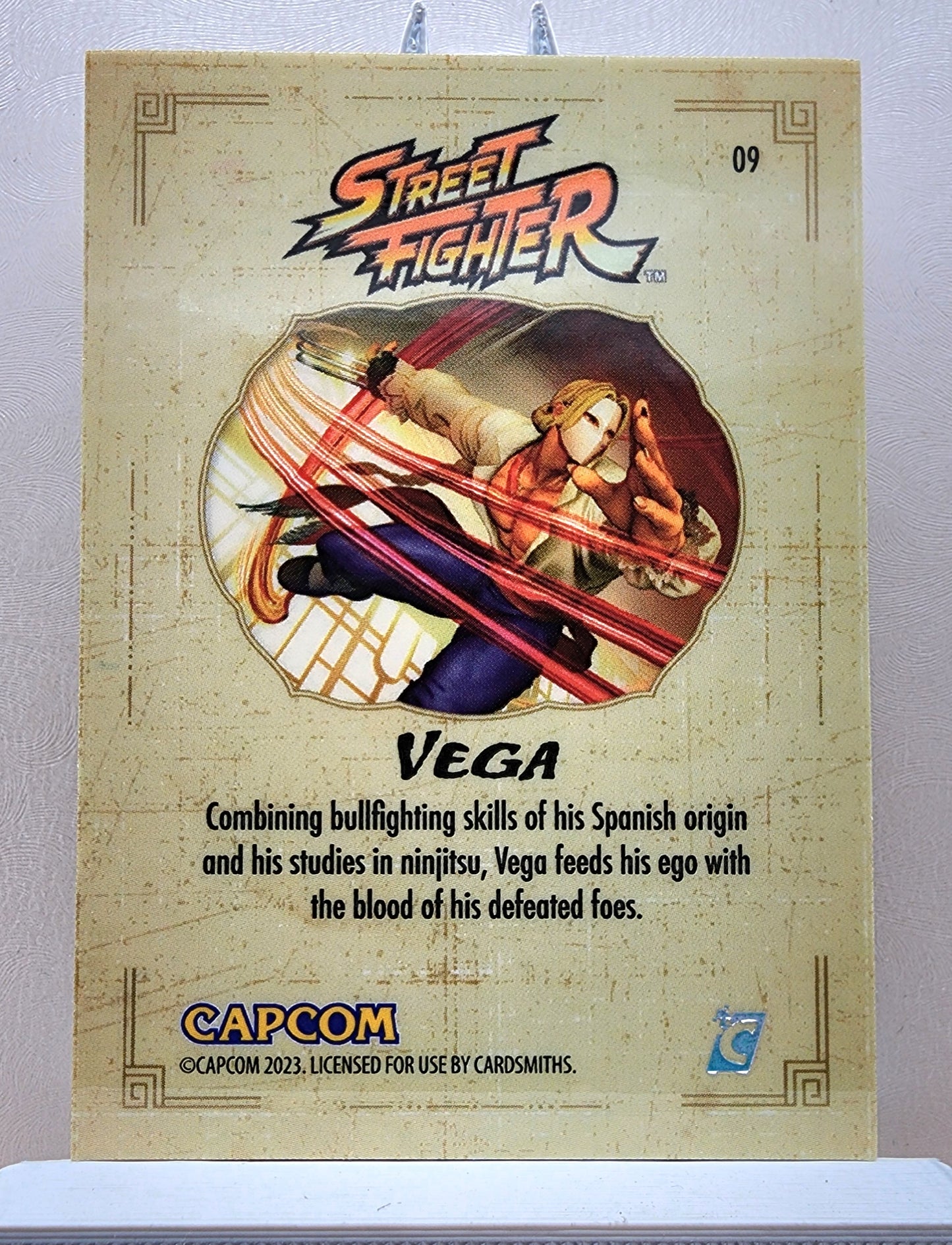 Street Fighter! 1x Vega - Rainbow Holofoil (#09 - 2023 Cardsmiths Street Fighter Series One)