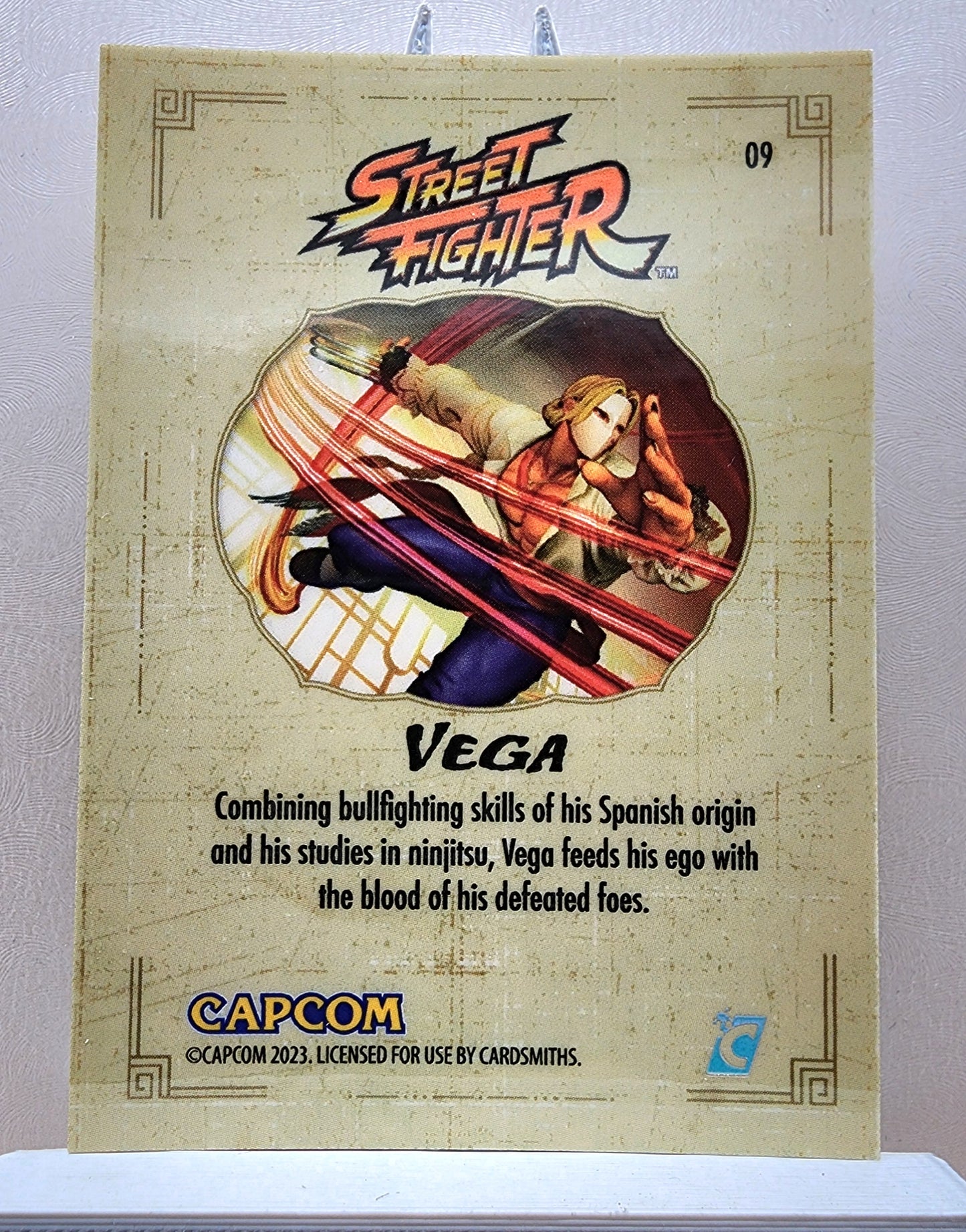 Street Fighter! 1x Vega - Hyperwave Holofoil (#09 - 2023 Cardsmiths Street Fighter Series One)