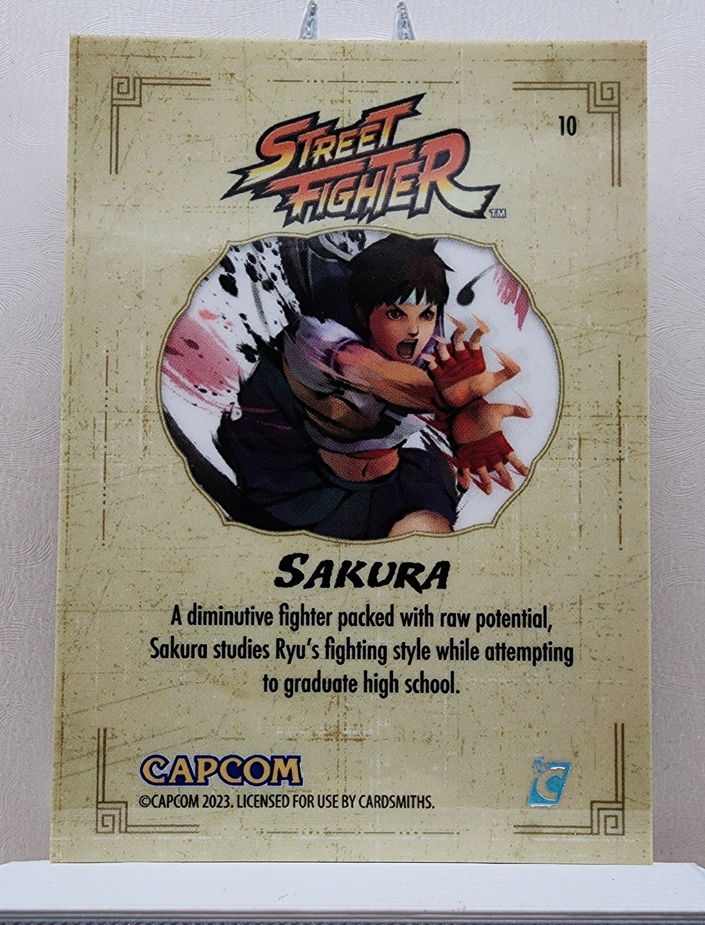 Street Fighter! 1x Sakura - Hyperwave Holofoil (#10 - 2023 Cardsmiths Street Fighter Series One)