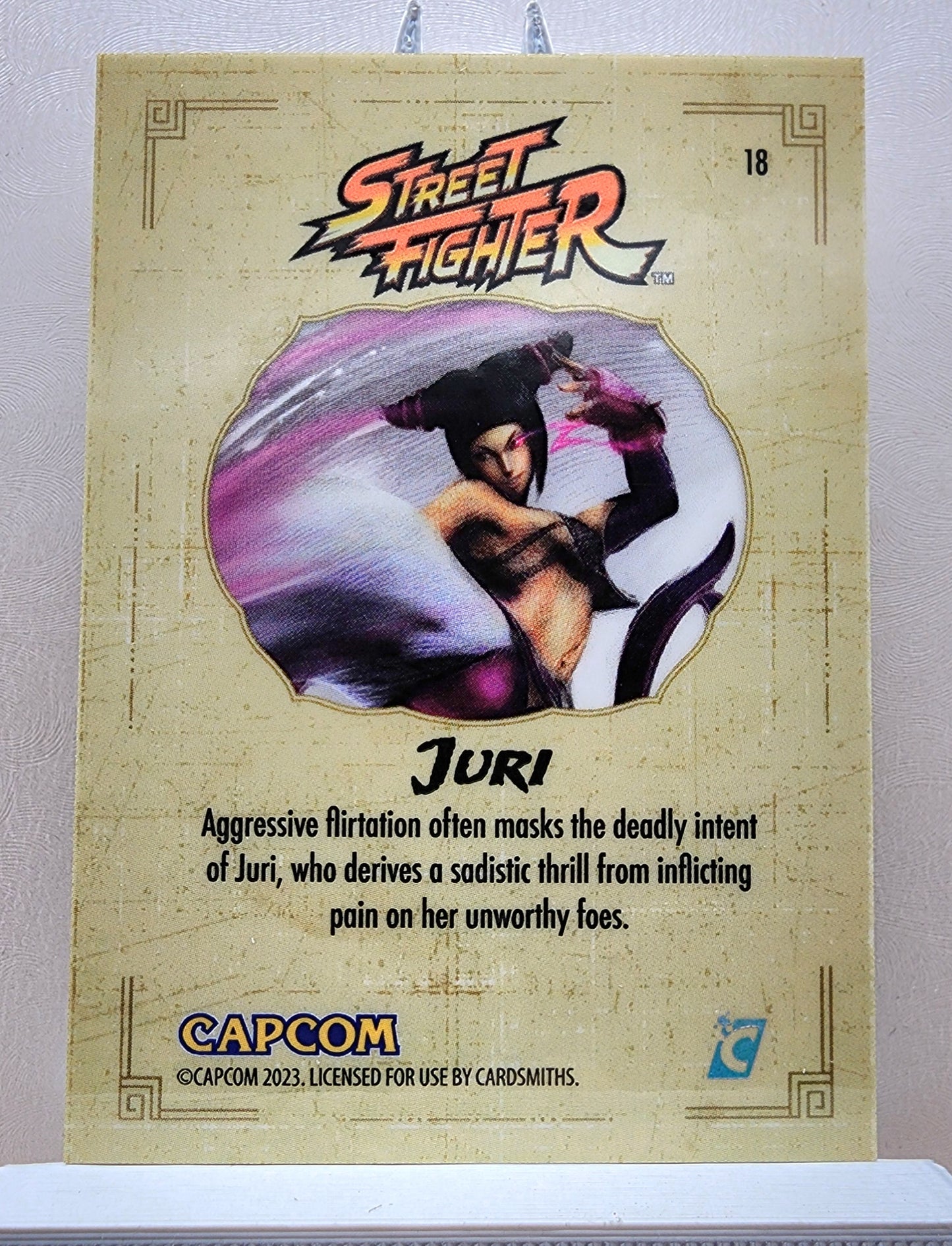 Street Fighter! 1x Juri - Hyperwave Holofoil (#18 - 2023 Cardsmiths Street Fighter Series One)