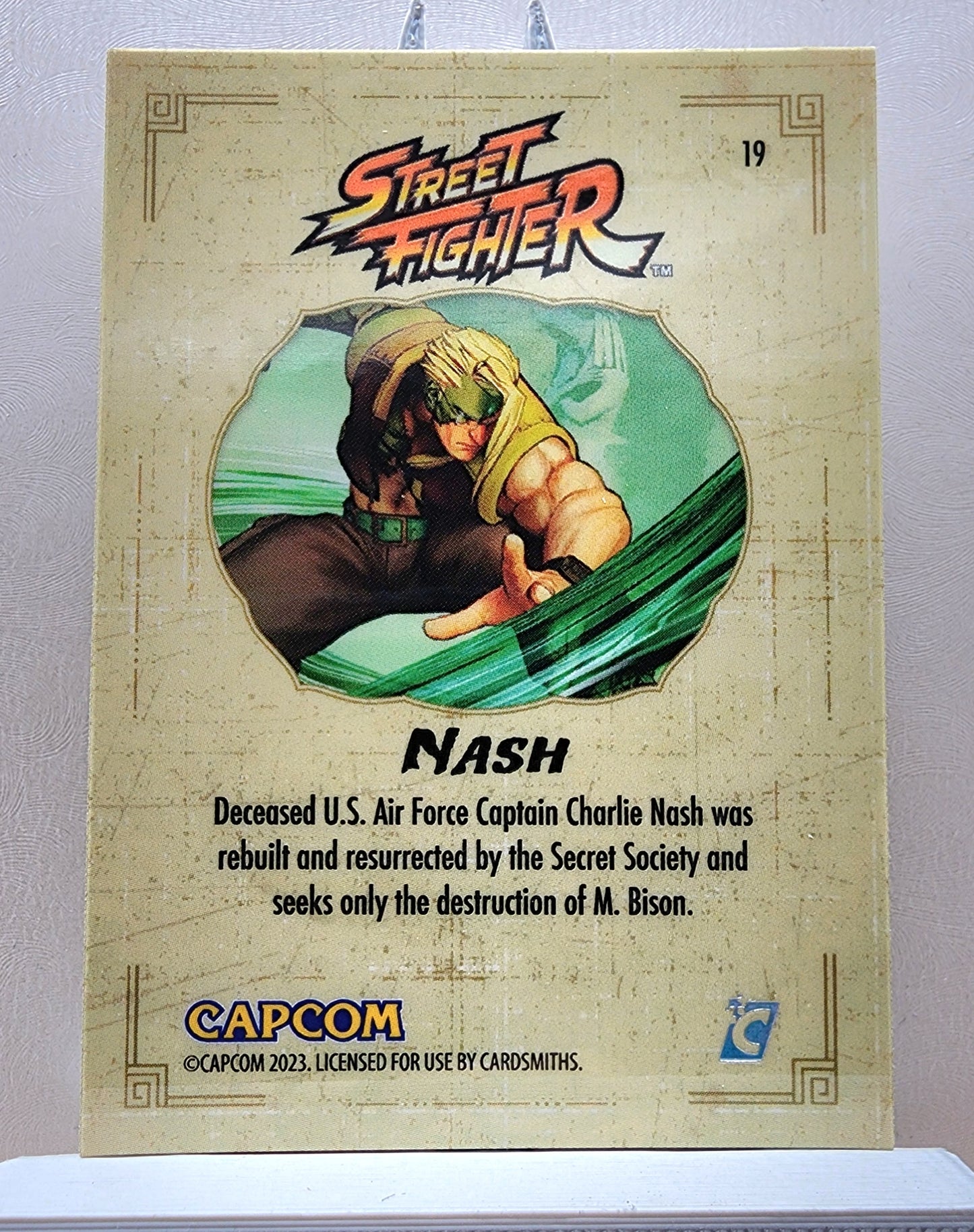 Street Fighter! 1x Nash - Hyperwave Holofoil (#19 - 2023 Cardsmiths Street Fighter Series One)