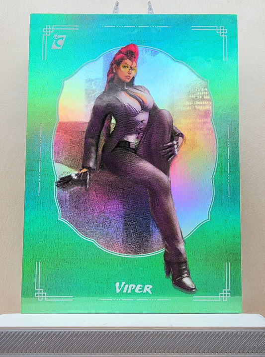 Street Fighter! 1x Viper - Holofoil Green (#22 - 2023 Cardsmiths Street Fighter Series One)