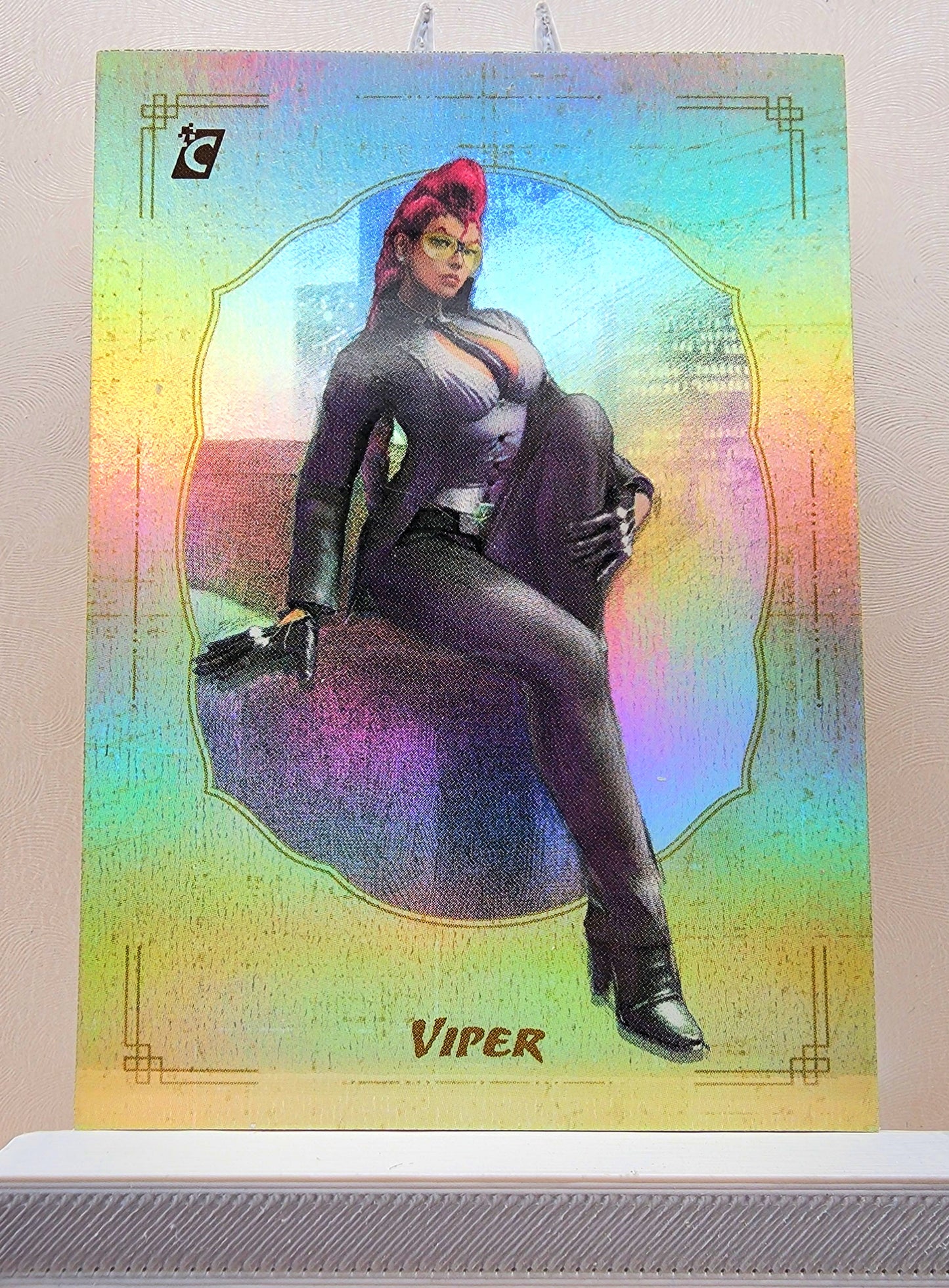 Street Fighter! 1x Viper - Rainbow Holofoil (#22 - 2023 Cardsmiths Street Fighter Series One)