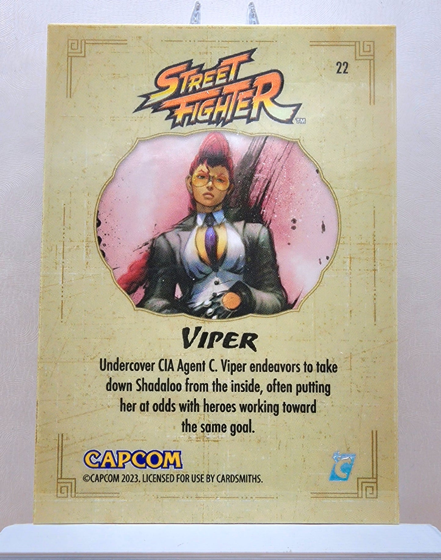 Street Fighter! 1x Viper - Hyperwave Holofoil (#22 - 2023 Cardsmiths Street Fighter Series One)