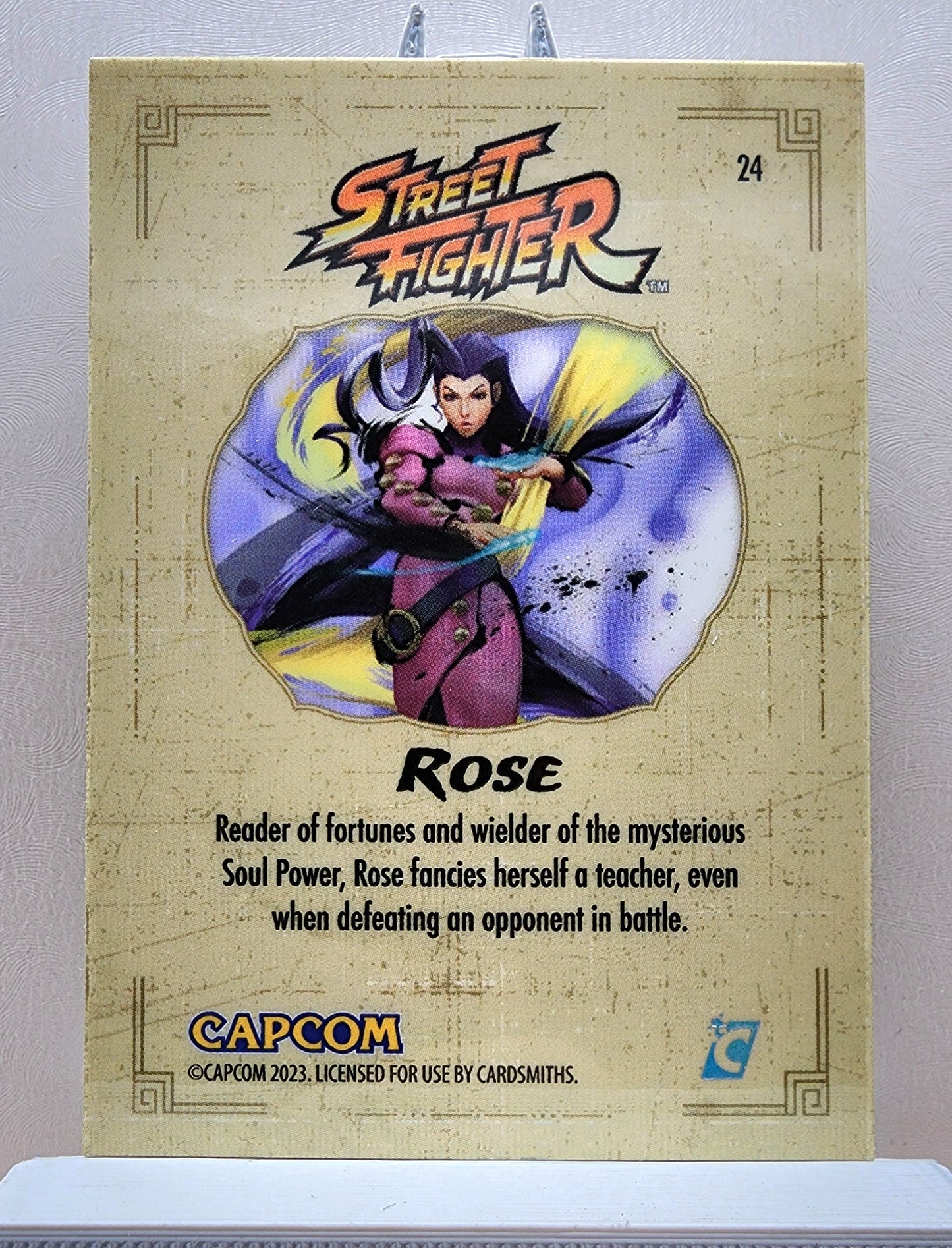 Street Fighter! 1x Rose - Rainbow Holofoil (#24 - 2023 Cardsmiths Street Fighter Series One)