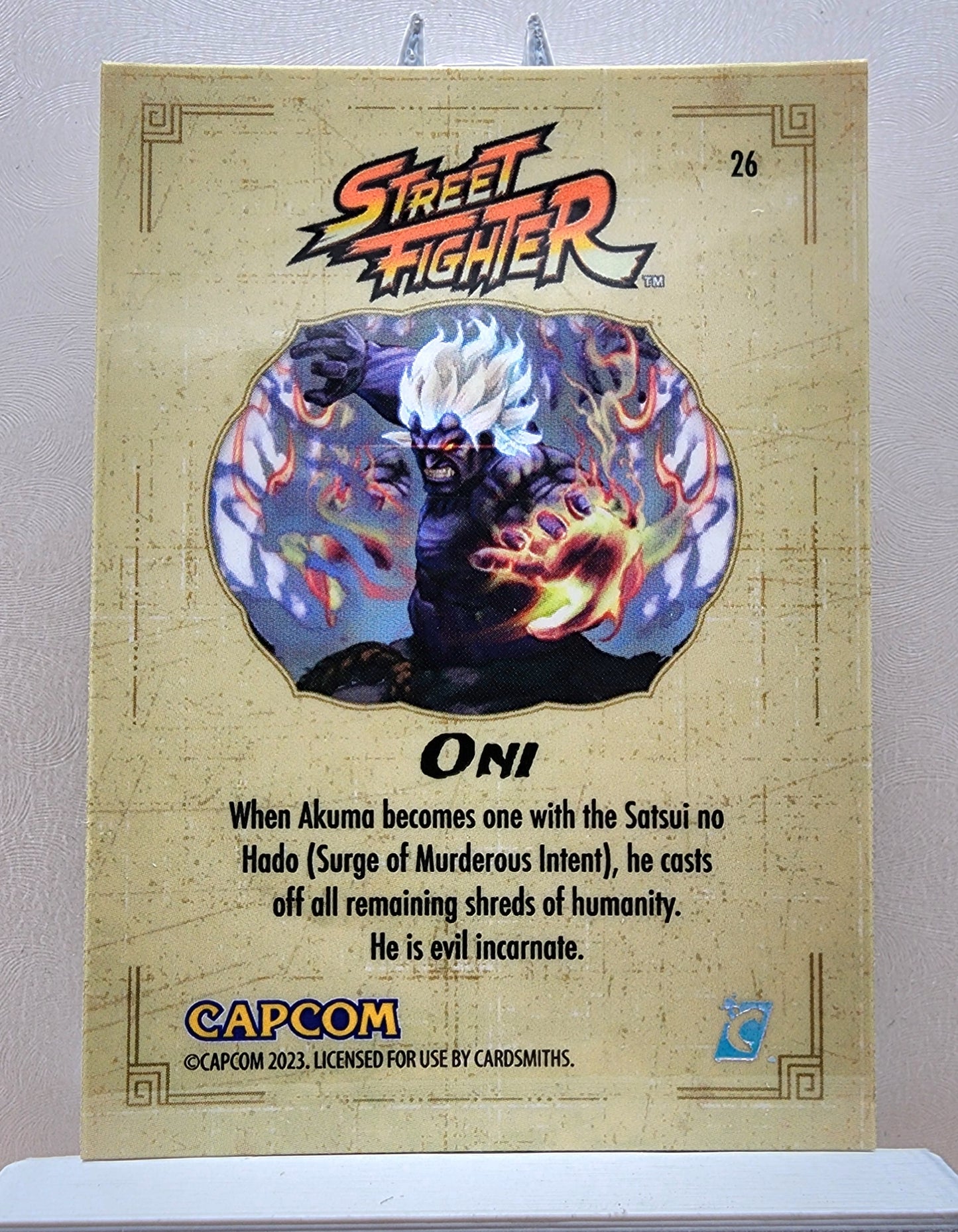 Street Fighter! 1x Oni - Hyperwave Holofoil (#26 - 2023 Cardsmiths Street Fighter Series One)