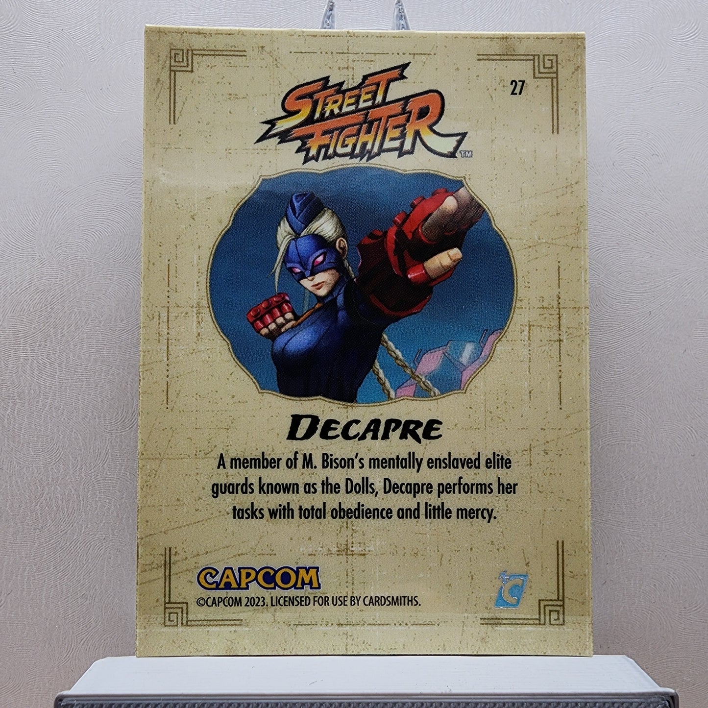 Street Fighter! 1x Decapre - Rainbow Holofoil (#27 - 2023 Cardsmiths Street Fighter Series One)