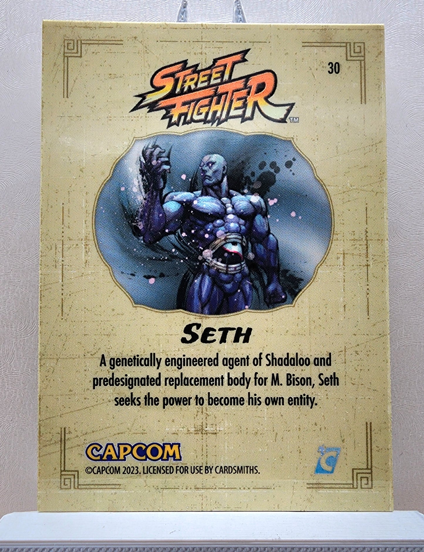 Street Fighter! 1x Seth - Rainbow Holofoil (#30 - 2023 Cardsmiths Street Fighter Series One)