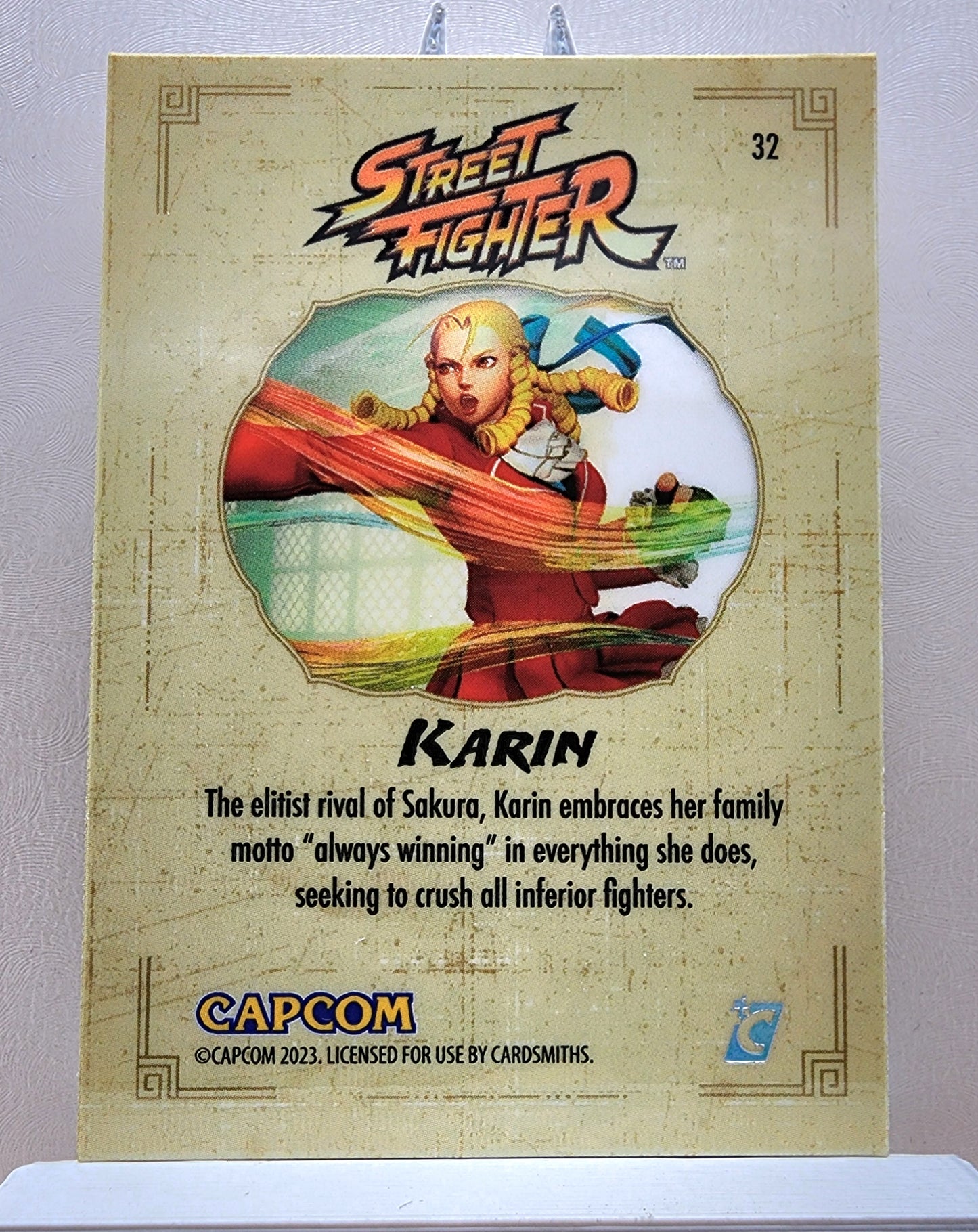 Street Fighter! 1x Karin - Hyperwave Holofoil (#32 - 2023 Cardsmiths Street Fighter Series One)