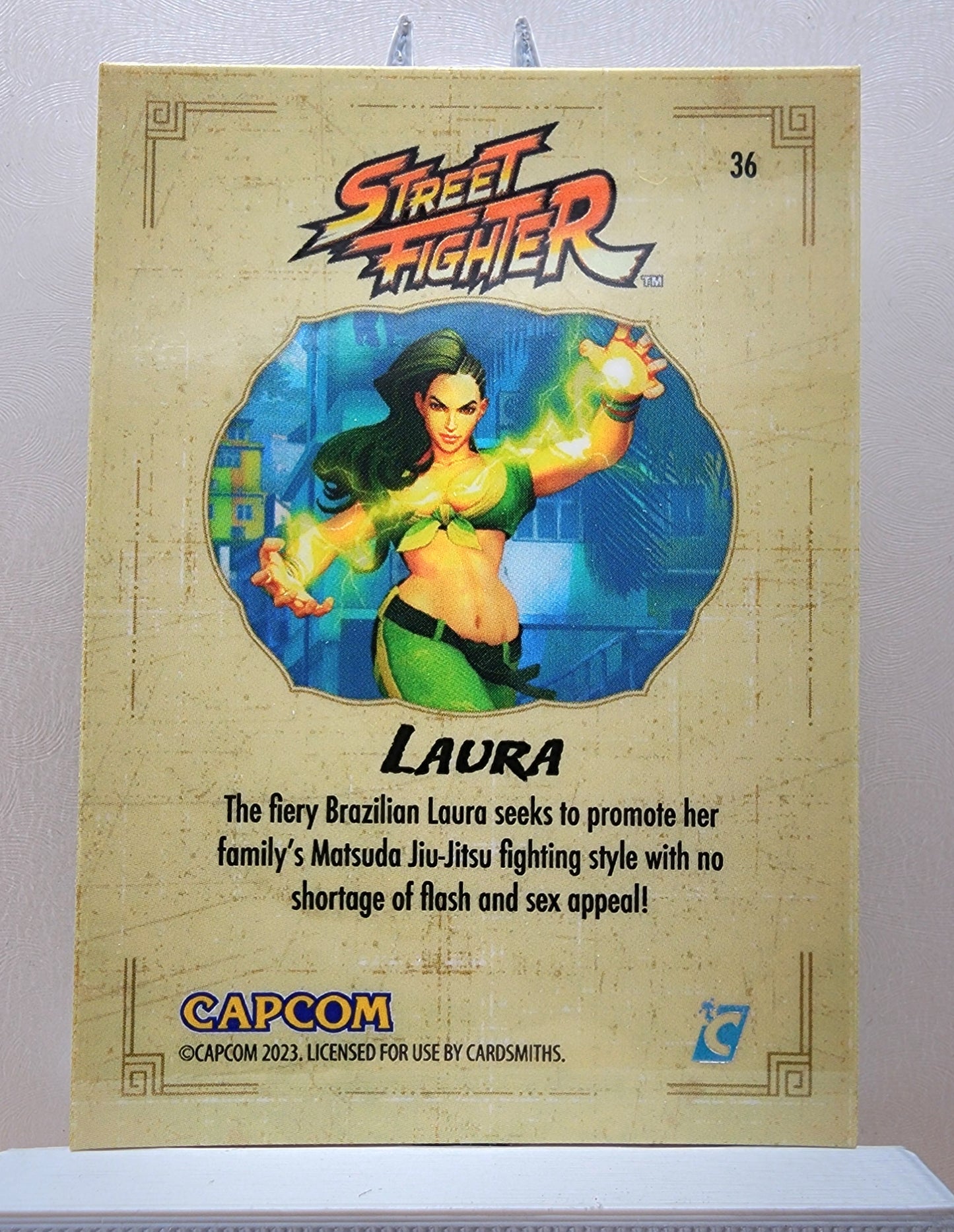 Street Fighter! 1x Laura - Hyperwave Holofoil (#36 - 2023 Cardsmiths Street Fighter Series One)