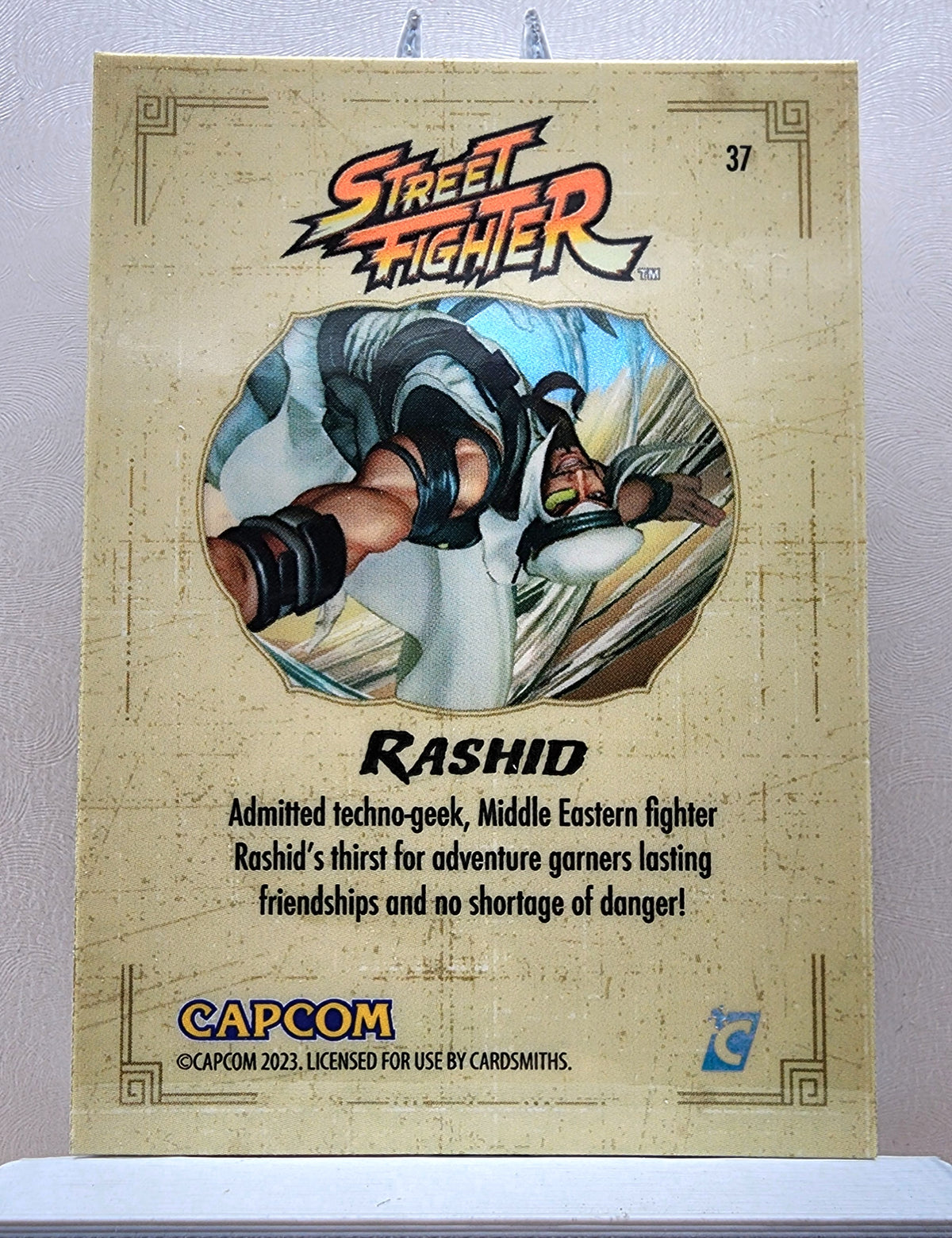 X Rashid Log Street Fighter! 1x Rashid - Rainbow Holofoil (#37 - 2023 Cardsmiths St ...