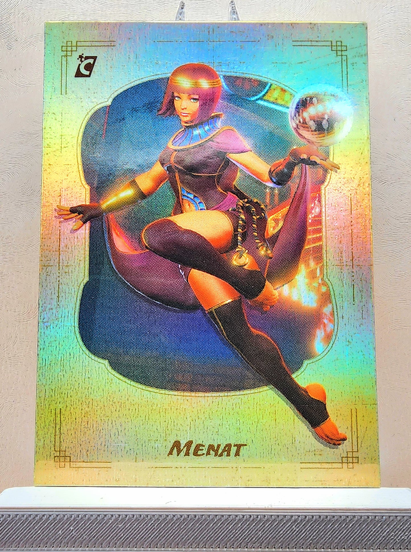 Street Fighter! 1x Menat - Rainbow Holofoil (#39 - 2023 Cardsmiths Street Fighter Series One)