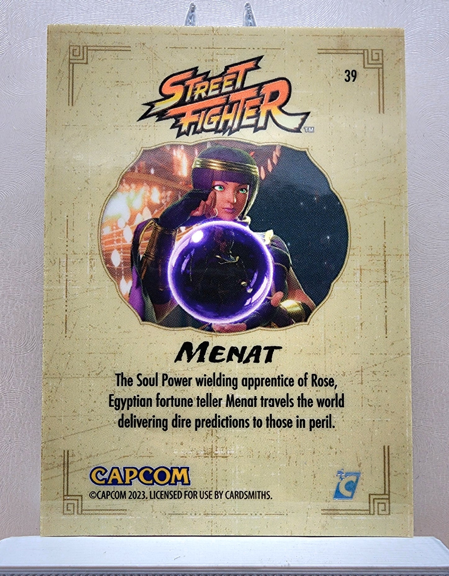 Street Fighter! 1x Menat - Rainbow Holofoil (#39 - 2023 Cardsmiths Street Fighter Series One)