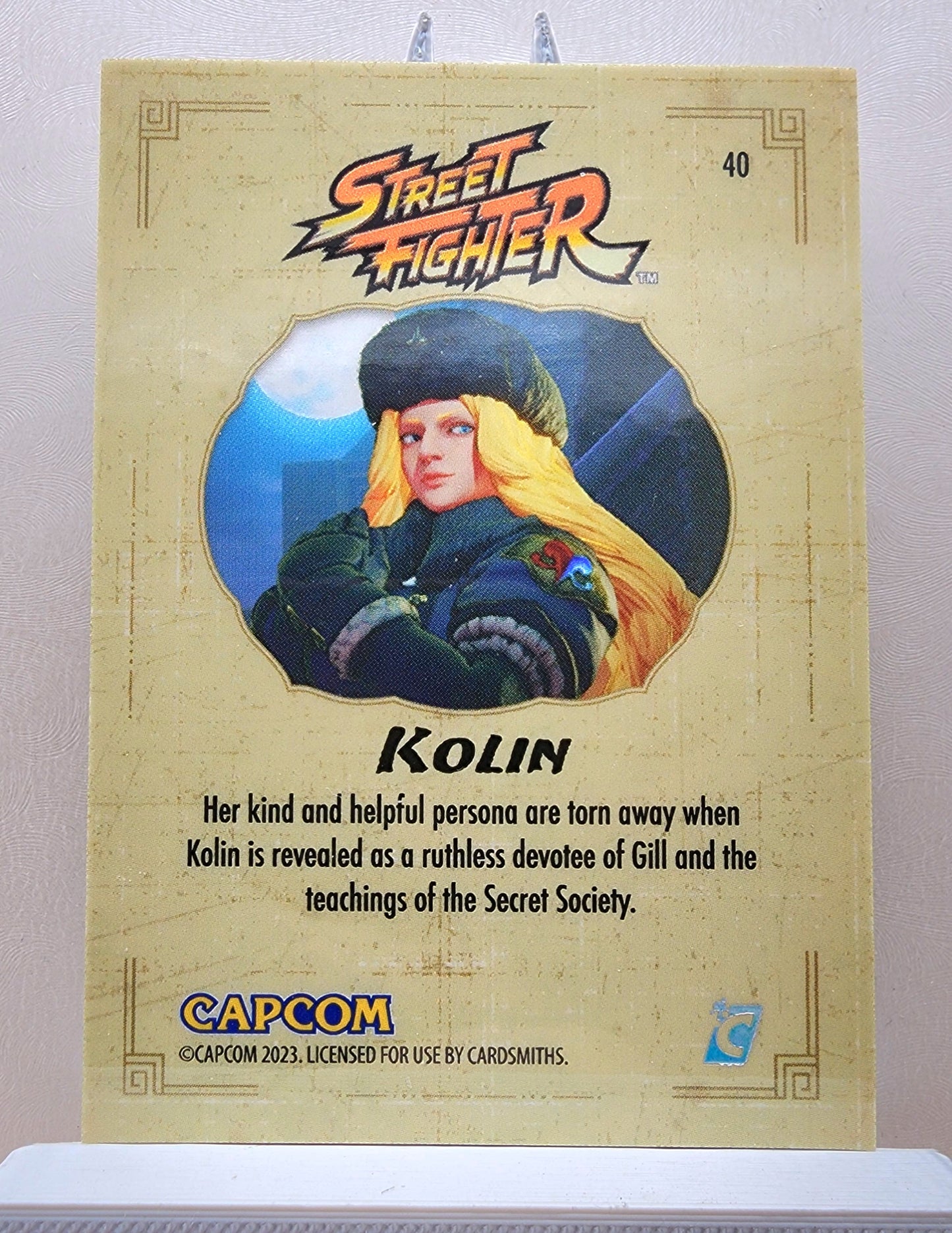 Street Fighter! 1x Kolin - Rainbow Holofoil (#40 - 2023 Cardsmiths Street Fighter Series One)