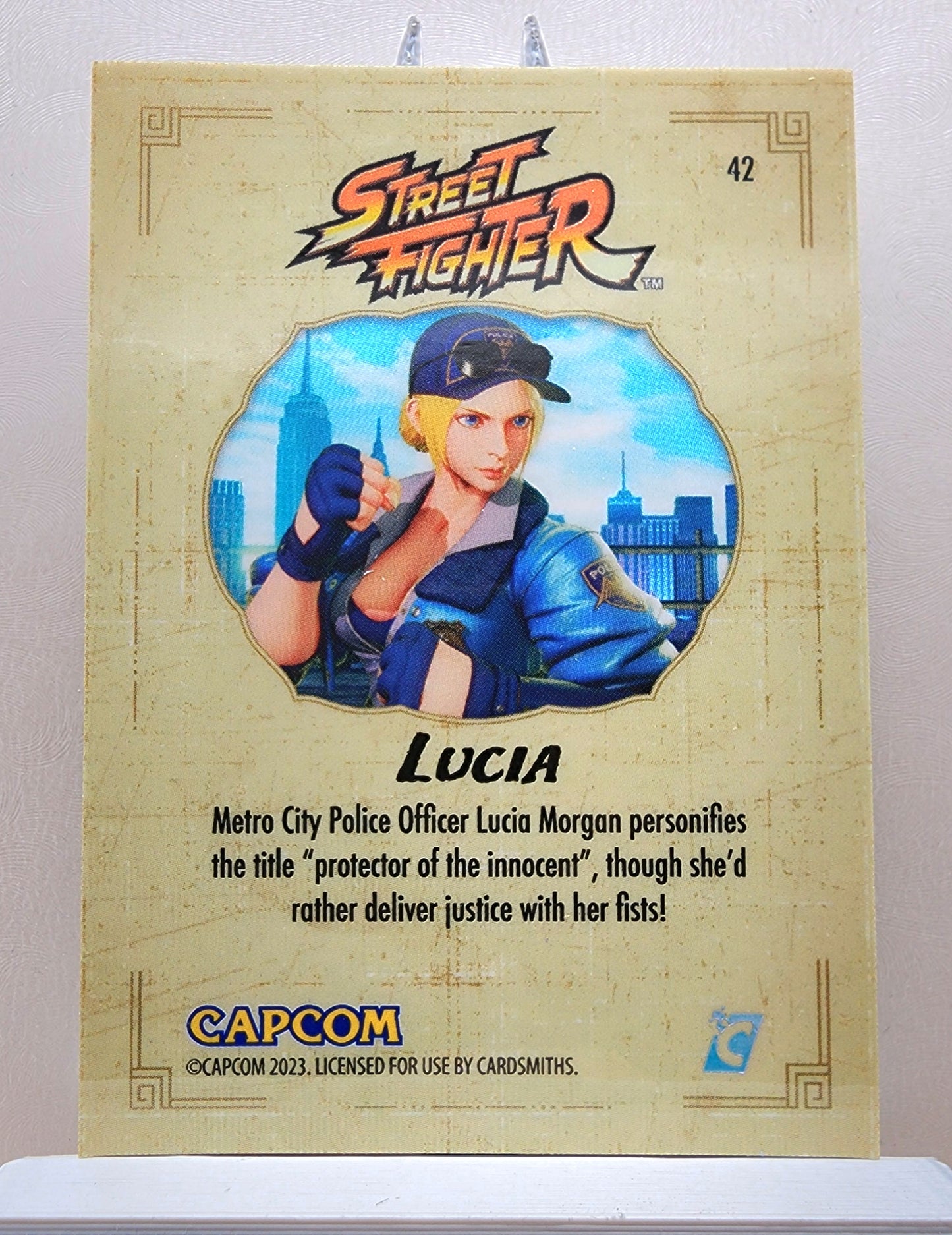 Street Fighter! 1x Lucia - Rainbow Holofoil (#42 - 2023 Cardsmiths Street Fighter Series One)