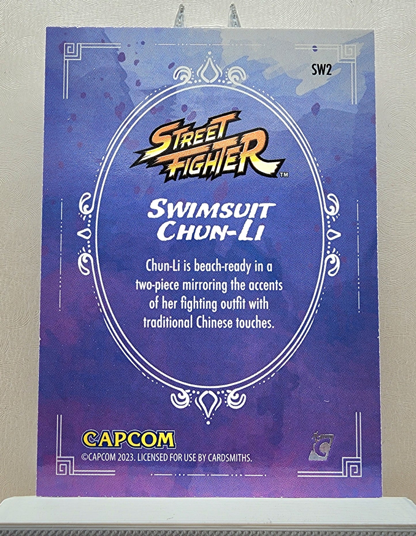 Street Fighter! 1x Swimsuit Chun Li - Insert (#SW2 - 2023 Cardsmiths Street Fighter Series One)