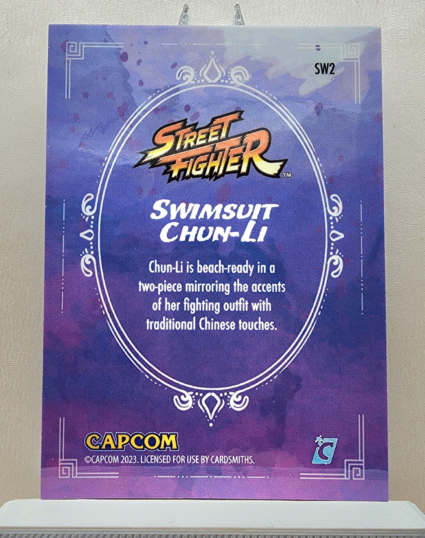 Street Fighter! 1x Swimsuit Chun Li - Holofoil Insert (#SW2 - 2023 Cardsmiths Street Fighter Series One)