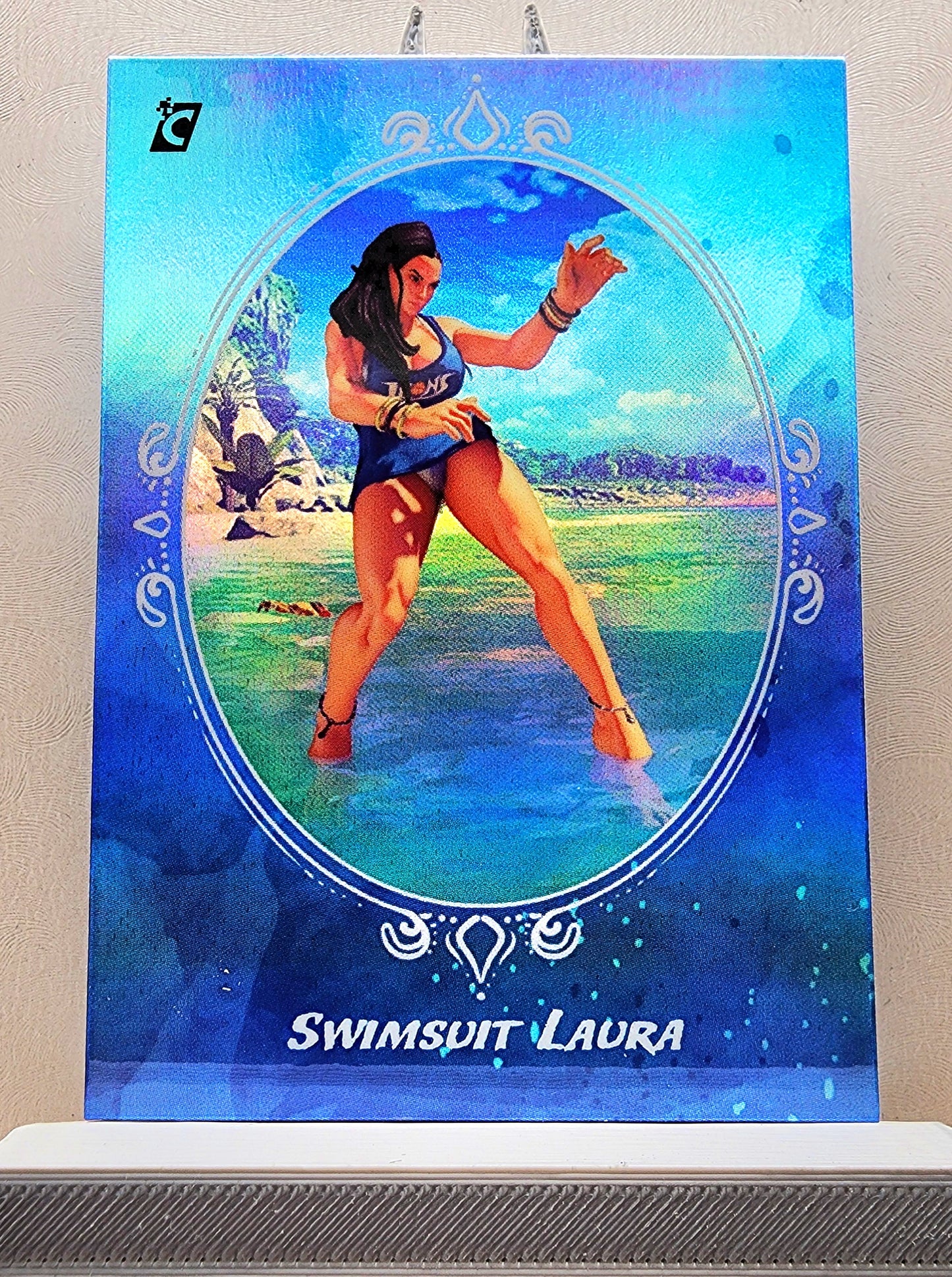 Street Fighter! 1x Swimsuit Laura - Holofoil Insert (#SW3 - 2023 Cardsmiths Street Fighter Series One)