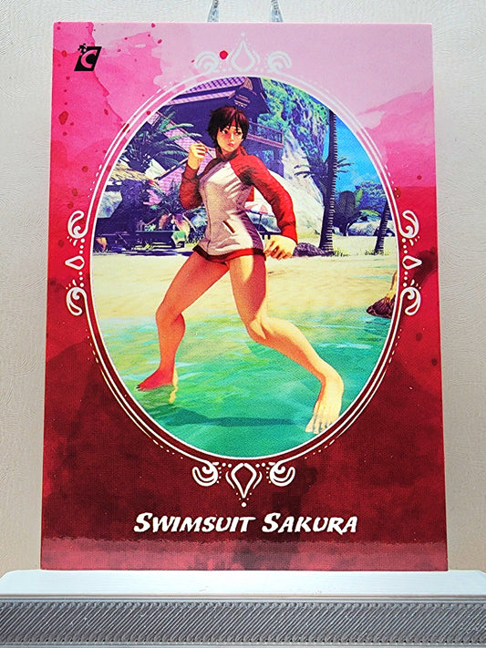 Street Fighter! 1x Swimsuit Sakura - Insert (#SW4 - 2023 Cardsmiths Street Fighter Series One)