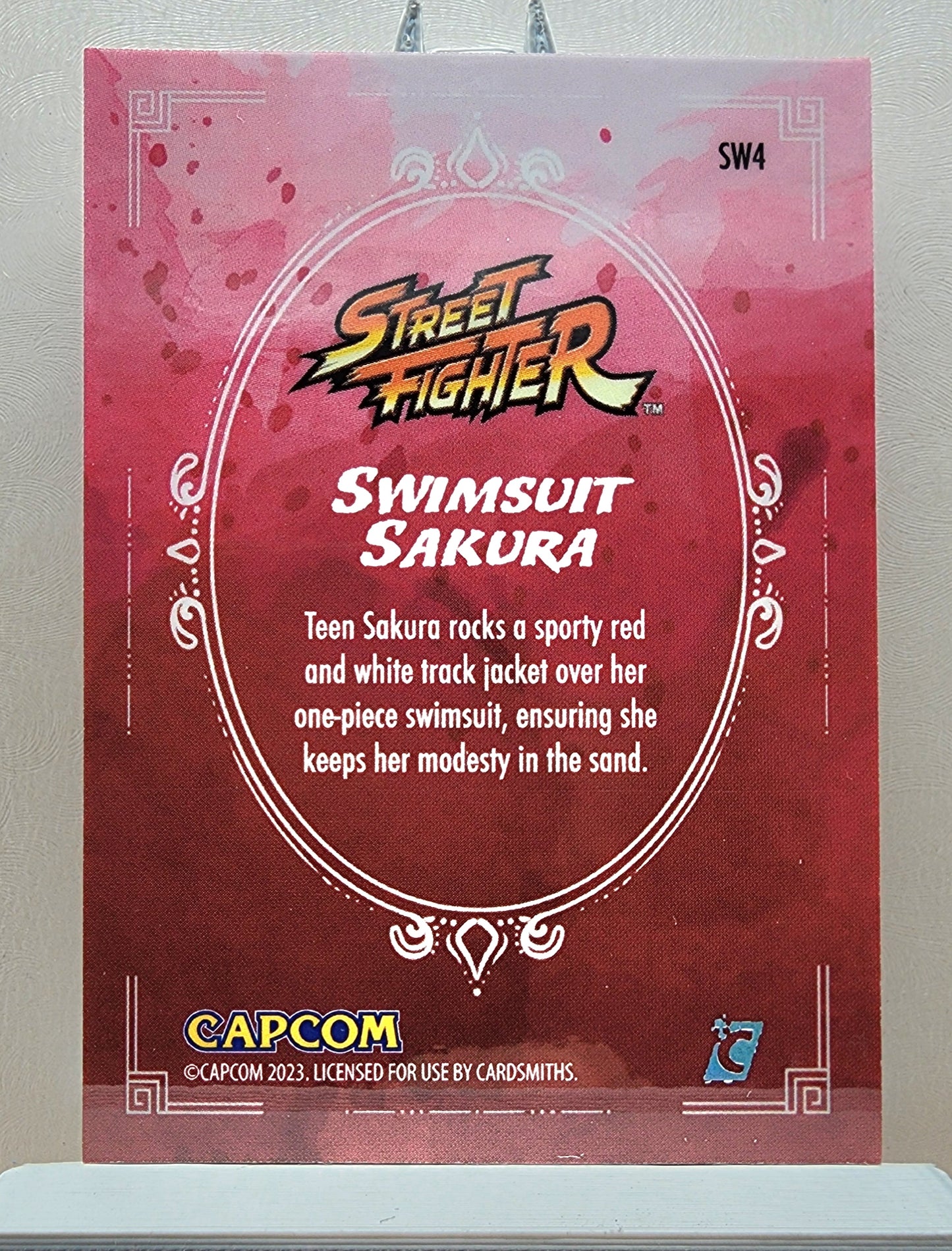 Street Fighter! 1x Swimsuit Sakura - Holofoil Insert (#SW4 - 2023 Cardsmiths Street Fighter Series One)