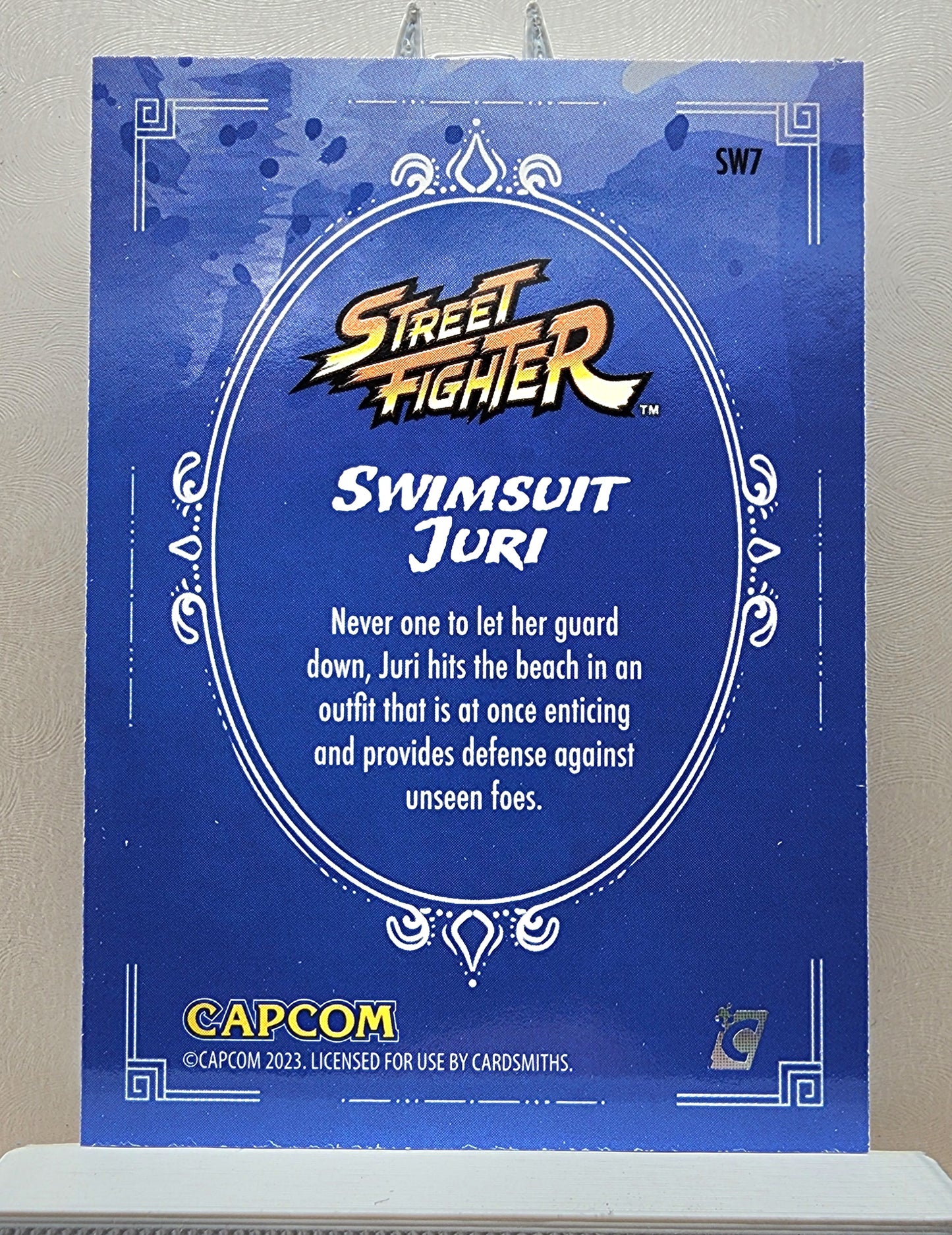 Street Fighter! 1x Swimsuit Juri - Insert (#SW7 - 2023 Cardsmiths Street Fighter Series One)